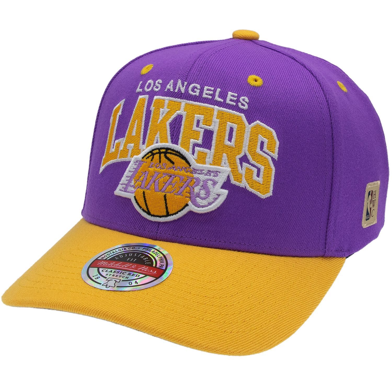 Mitchell & Ness Snapback Cap Stretch Classic Red Los Angeles Lakers