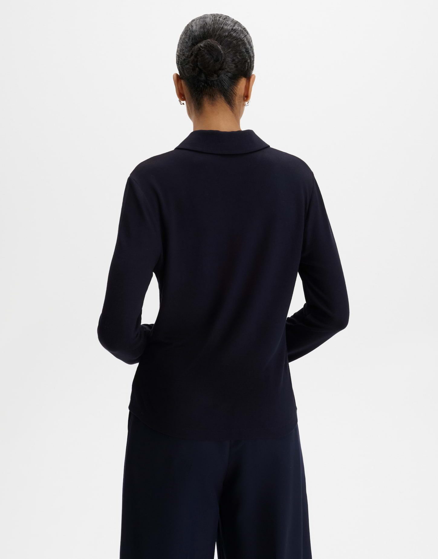 someday Langarmshirt Kiresi soft aus weichem Jersey Knopfleiste für einen modernen, komfortablen Look
