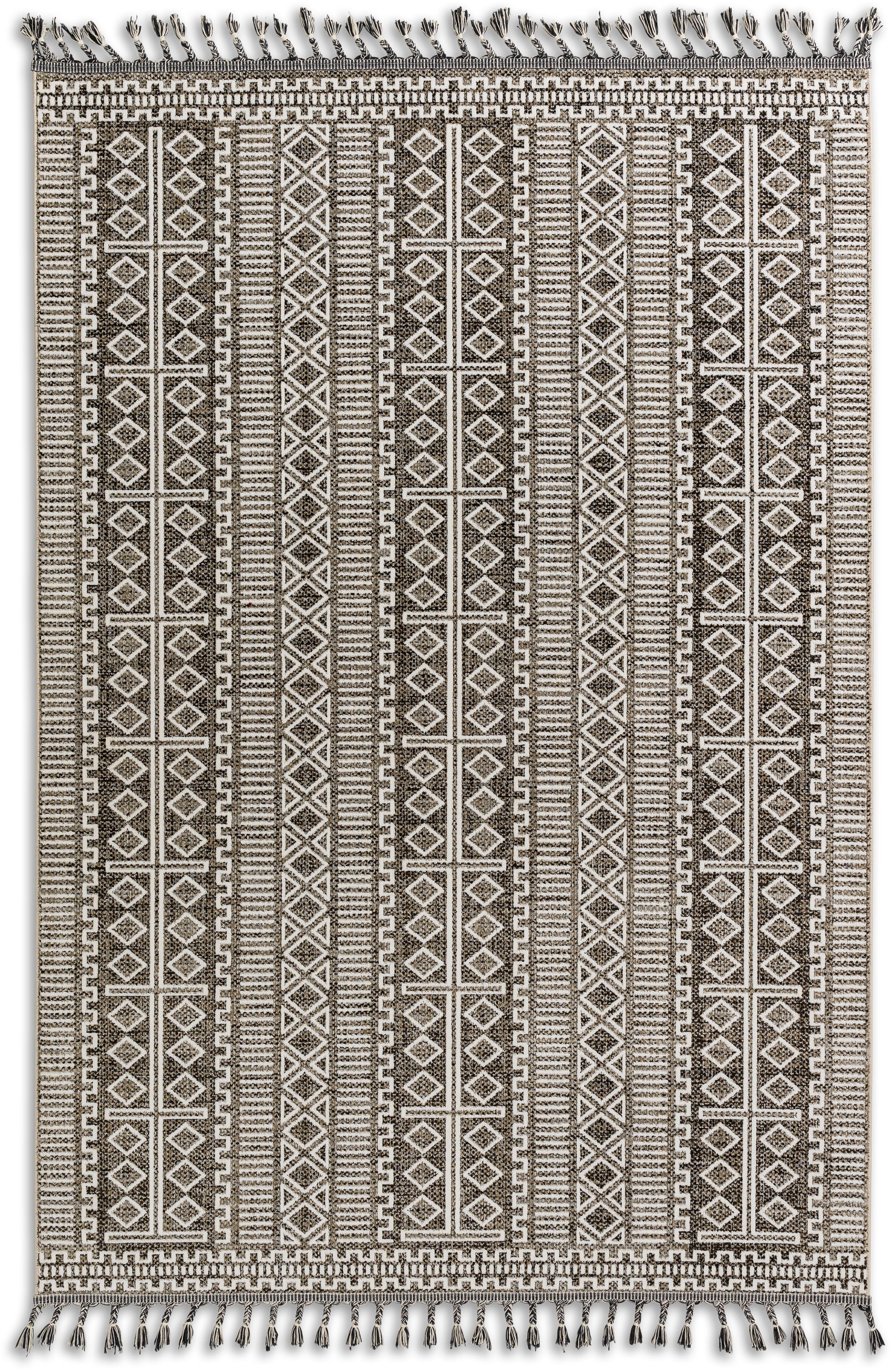 Teppich Ravenna 6634 226, eleganter mit Fransen Höhe: Kurzflorteppich mm, 5 ASTRA, rechteckig