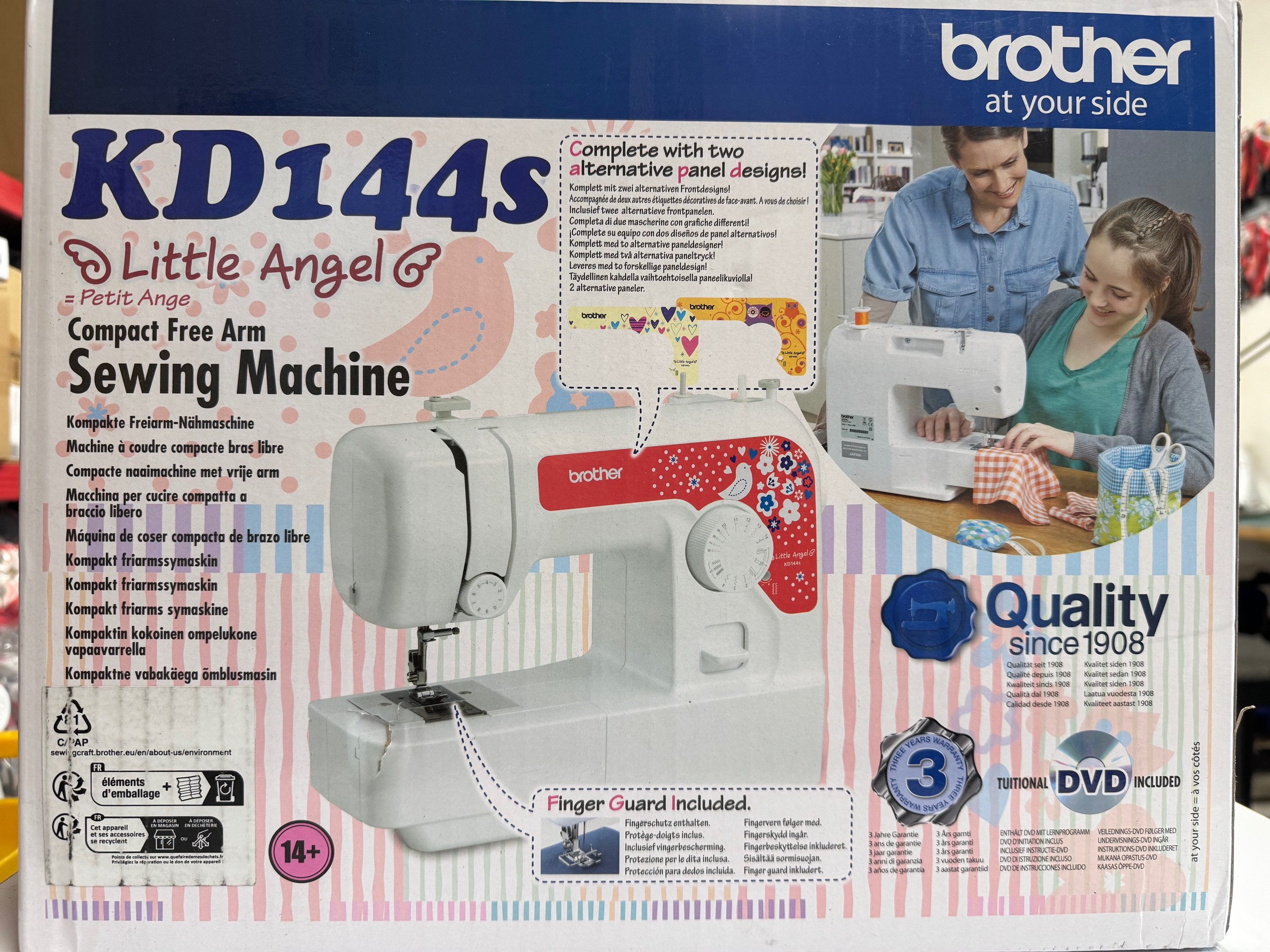 Brother Freiarm-Nähmaschine KD144S Little Angel Nähmaschine