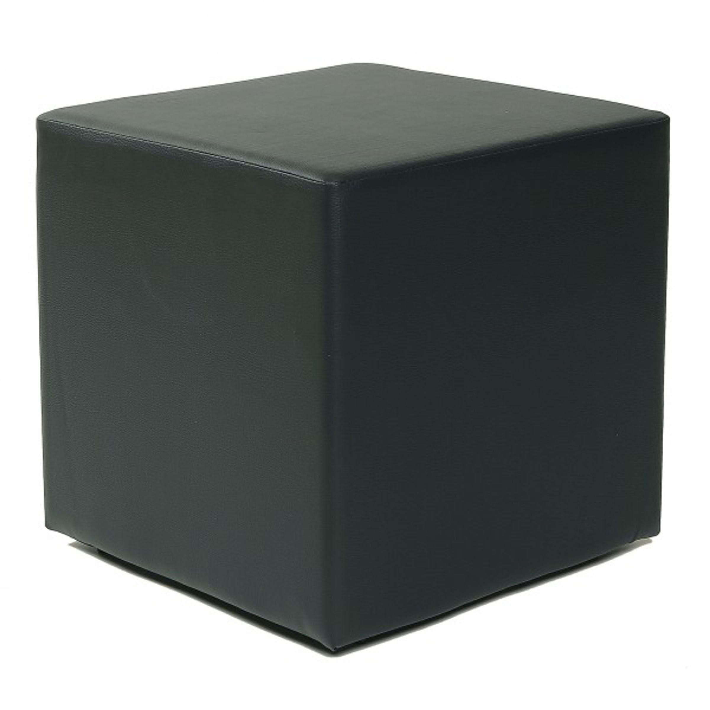 Küchen-Preisbombe Polsterbank Design Sitzwürfel Kubus Hocker Kunstleder modern 45x45x45 cm schwarz