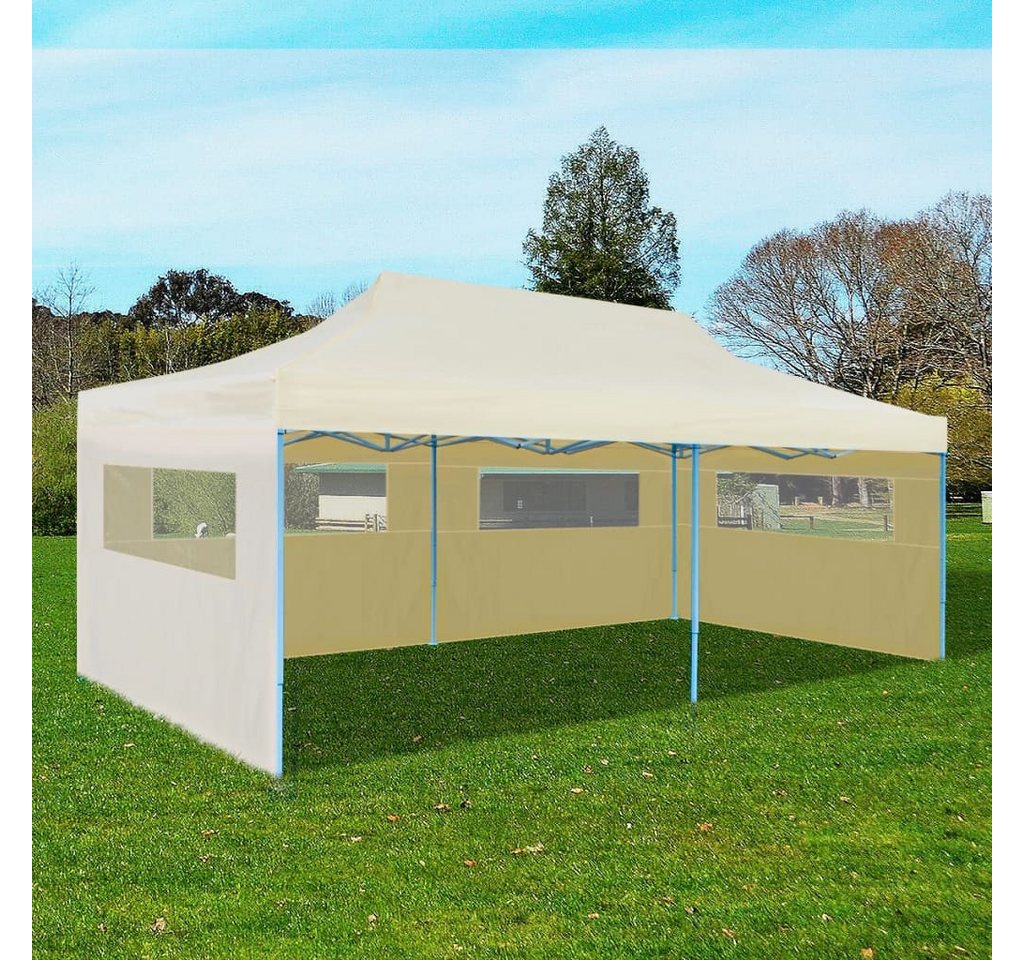 Thumbnail - vidaXL Pavillon, Pop-Up-Partyzelt Faltbar Creme 3×6 m