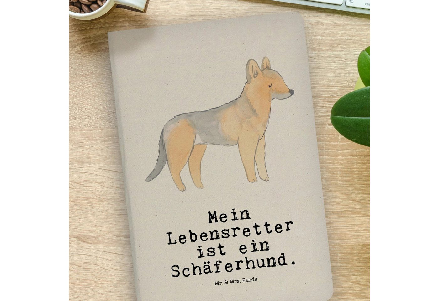 Thumbnail - Mr. & Mrs. Panda Notizbuch Schäferhund Lebensretter - Transparent - Geschenk, Tagebuch DIN A4, H Mr. & Mrs. Panda, Langl...