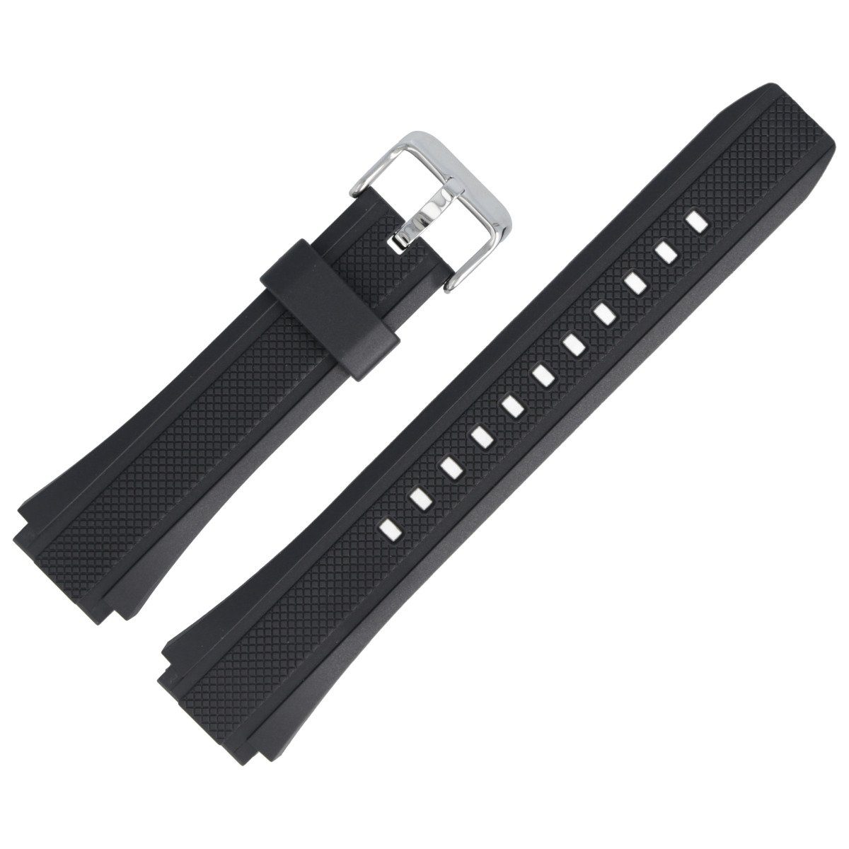 CASIO Uhrenarmband 20mm Kunststoff Schwarz EF-552