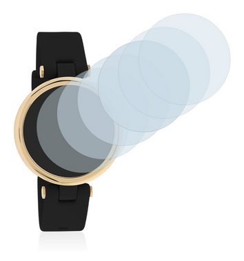 Savvies Schutzfolie für Oozoo Smartwatches Q0040 2/3/4/5/6/7/8/10/11, Displayschutzfolie, 6 Stück, Folie klar