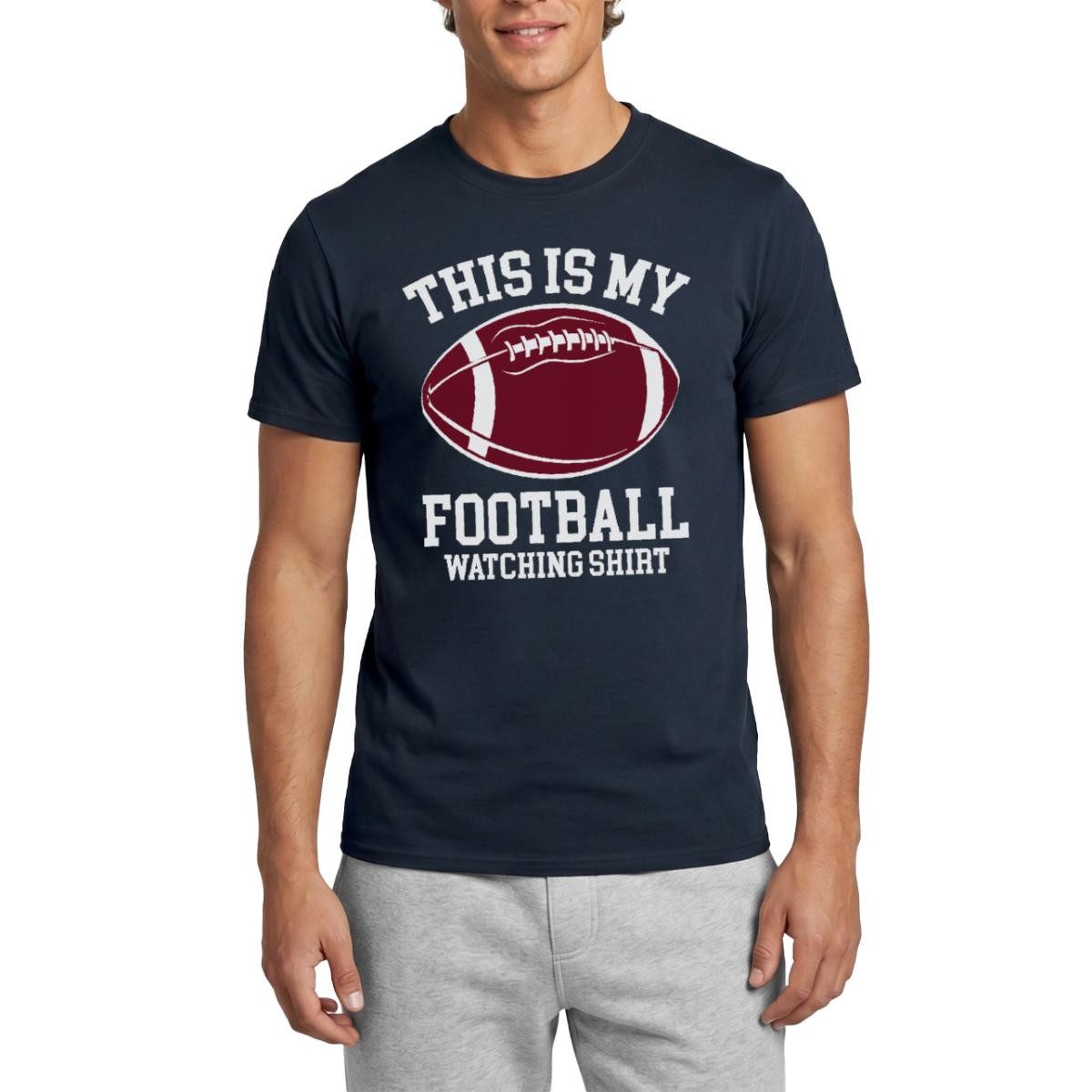 Spreadshirt T-Shirt My Football Watching Shirt American Football Männer T-Shirt (1-tlg)