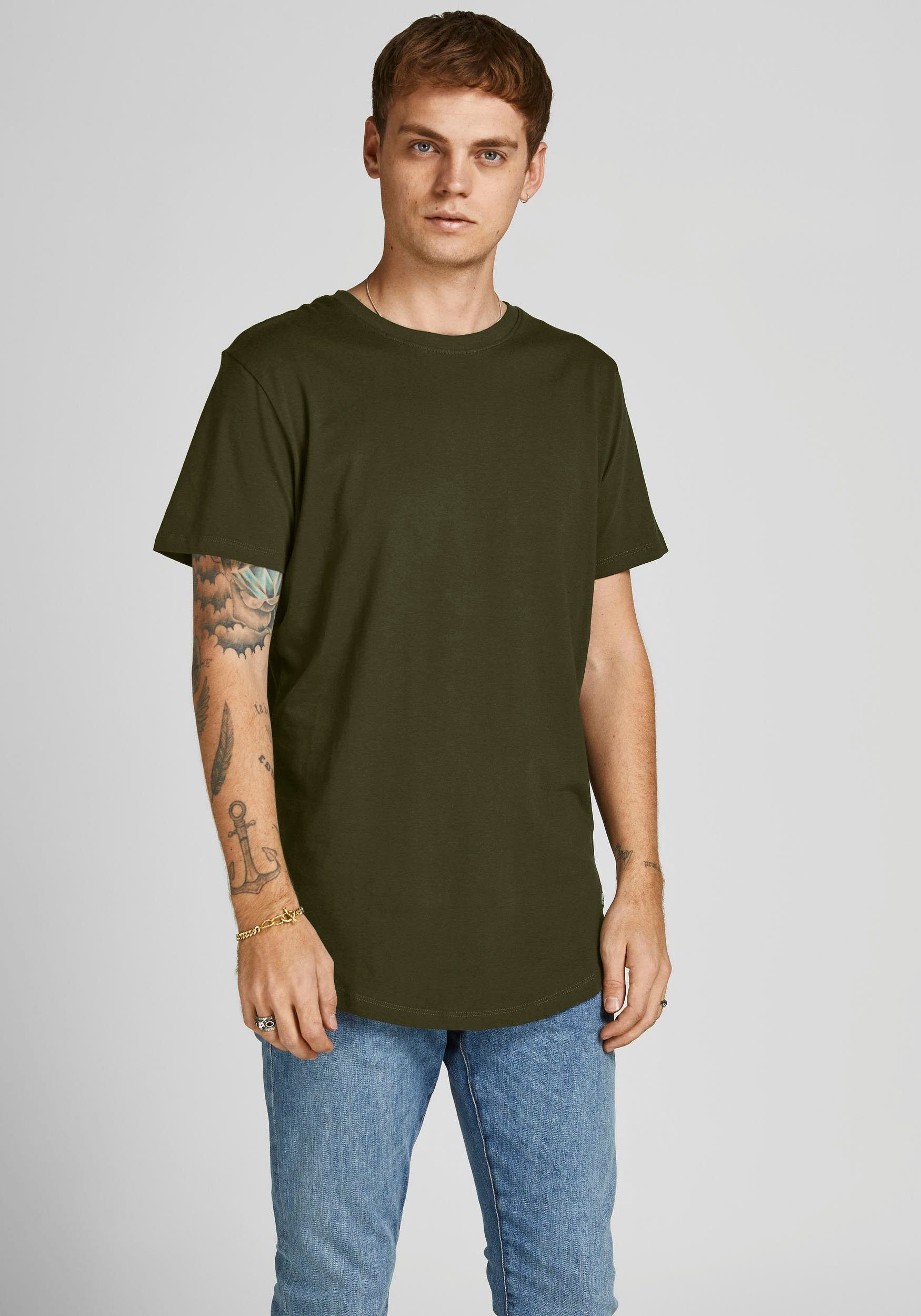 Jack & Jones Rundhalsshirt JJENOA TEE SS CREW NECK 7PK MP NOOS (Packung, 7-tlg)