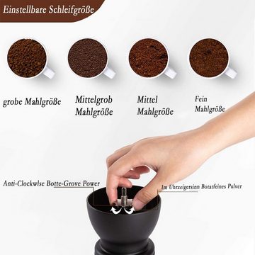 Welikera Kaffeemühle Kaffeemühle, Keramikmahlwerk Docht Kaffeebohne, Körnermahlung