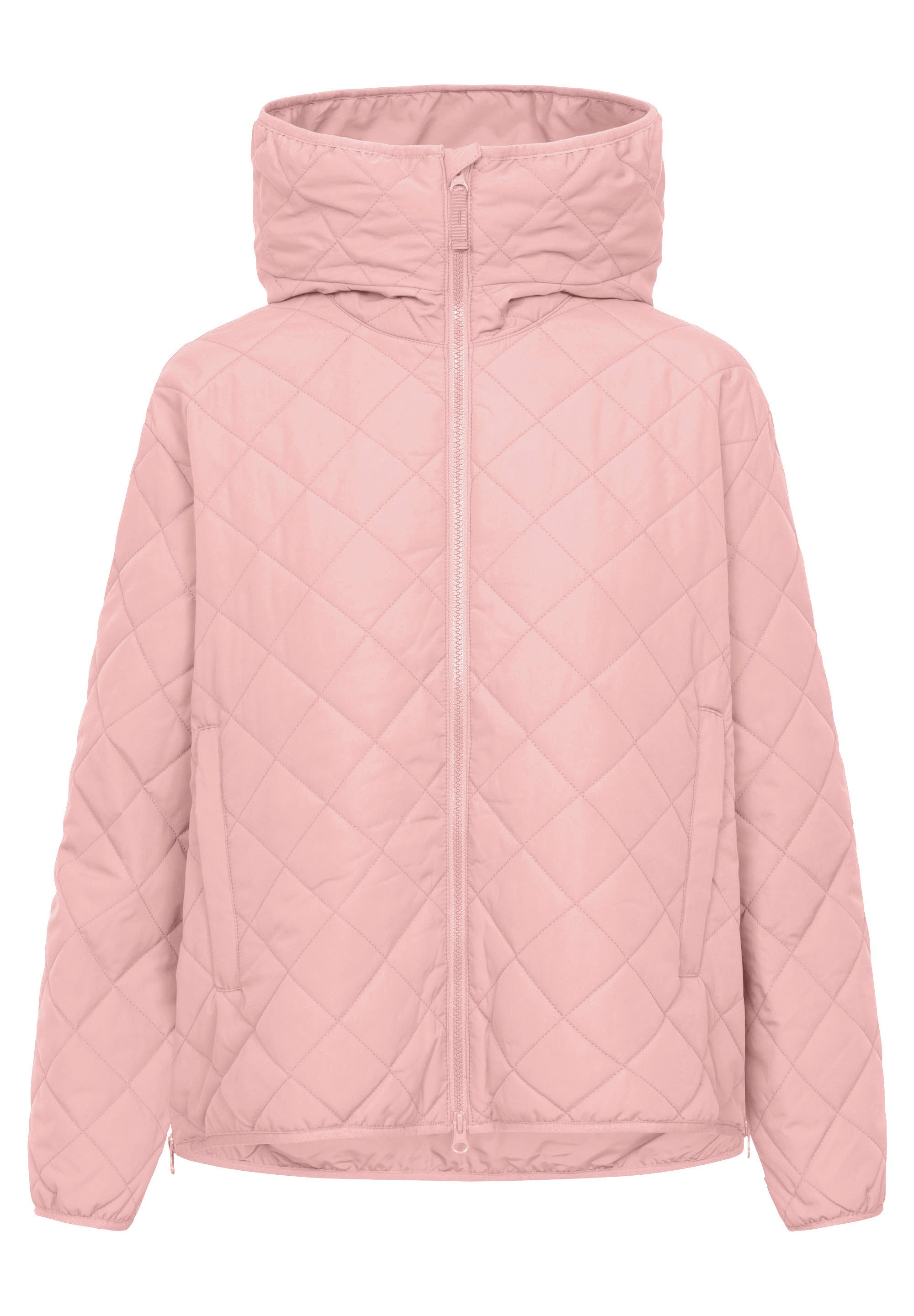 Derbe Steppjacke Quiltby Short Wasserabweisend, Kapuze, 2-Wege Reisßverschluss