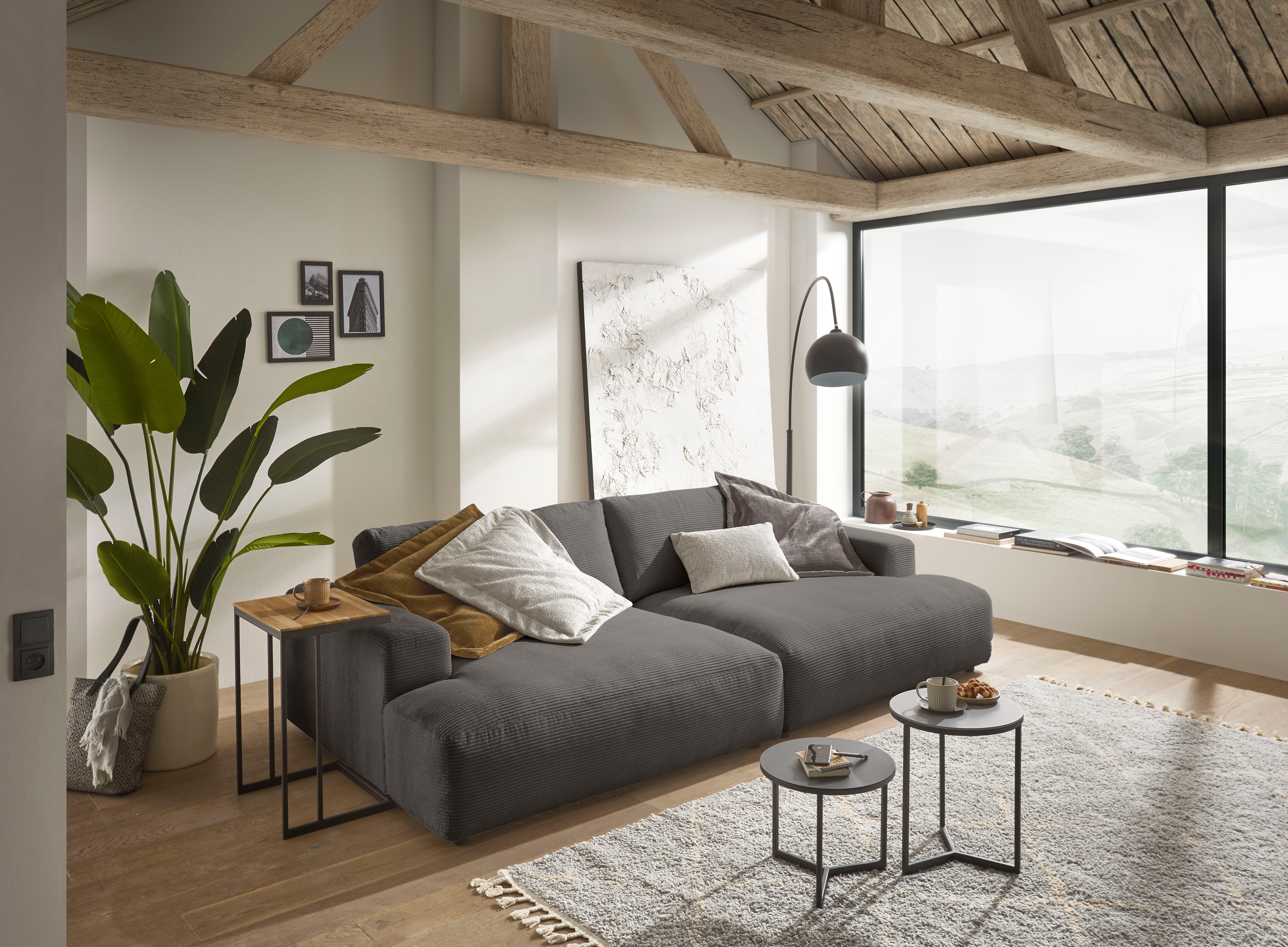 M 292 by Lucia, Breite Cord-Bezug, GALLERY branded cm Loungesofa dark-grey Musterring