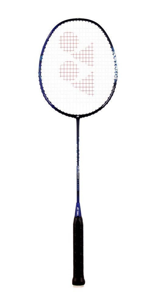 Yonex Badmintonschläger Astrox 01 Clear (kopflastig, sehr flexibel) schwarz/blau - besaitet, Gewichtsklasse: 4U/G4