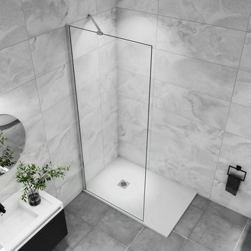duschspa Duschwand Walk in Dusche Duschtrennwand Duschwand Glaswand 30-160cm Nano Glas, Einscheibensicherheitsglas, Sicherheitsglas, (Set), Glas, Nano Glas