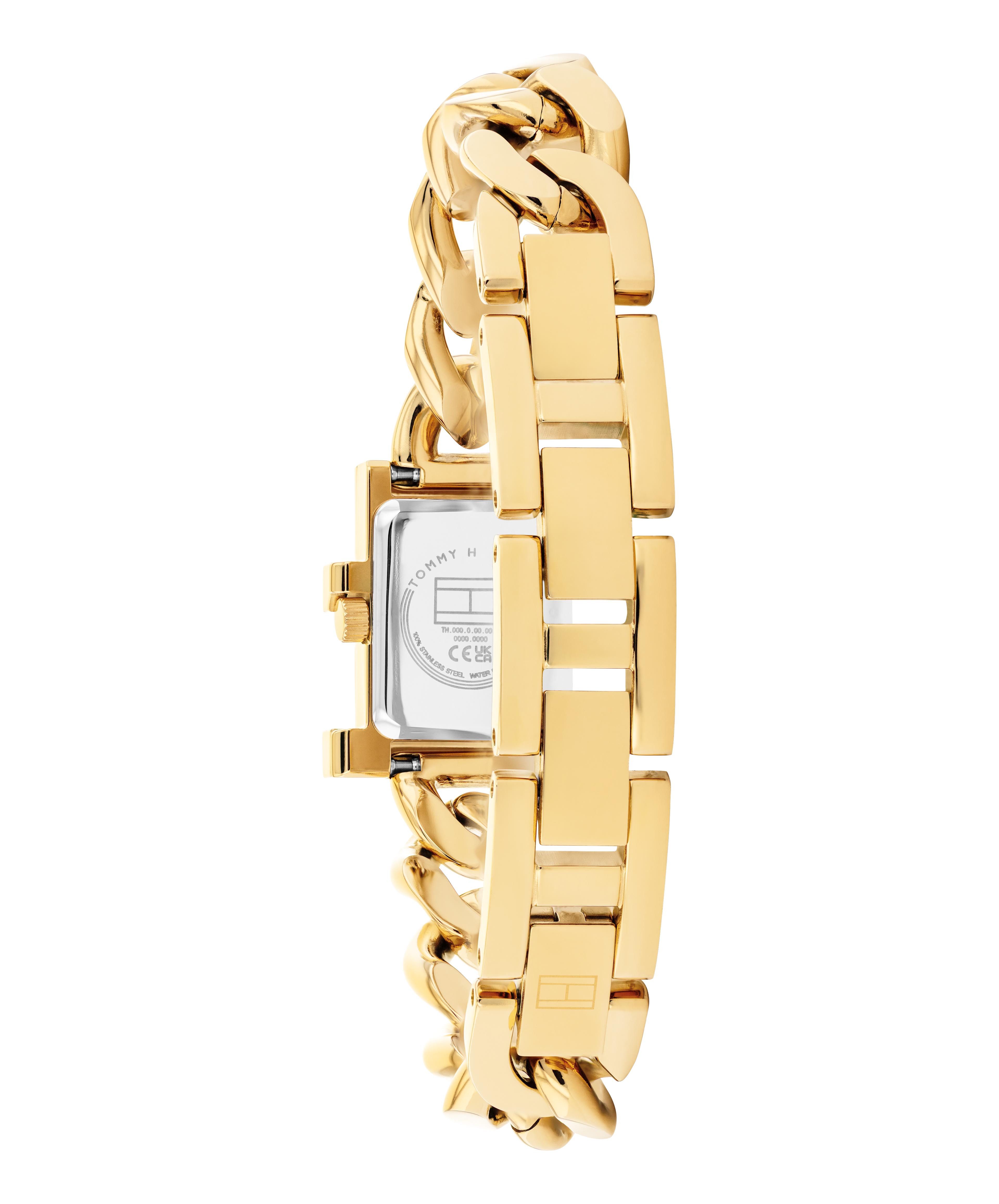 Tommy Hilfiger Quarzuhr TH85 1782823, Armbanduhr, Damenuhr, Edelstahlarmband, analog