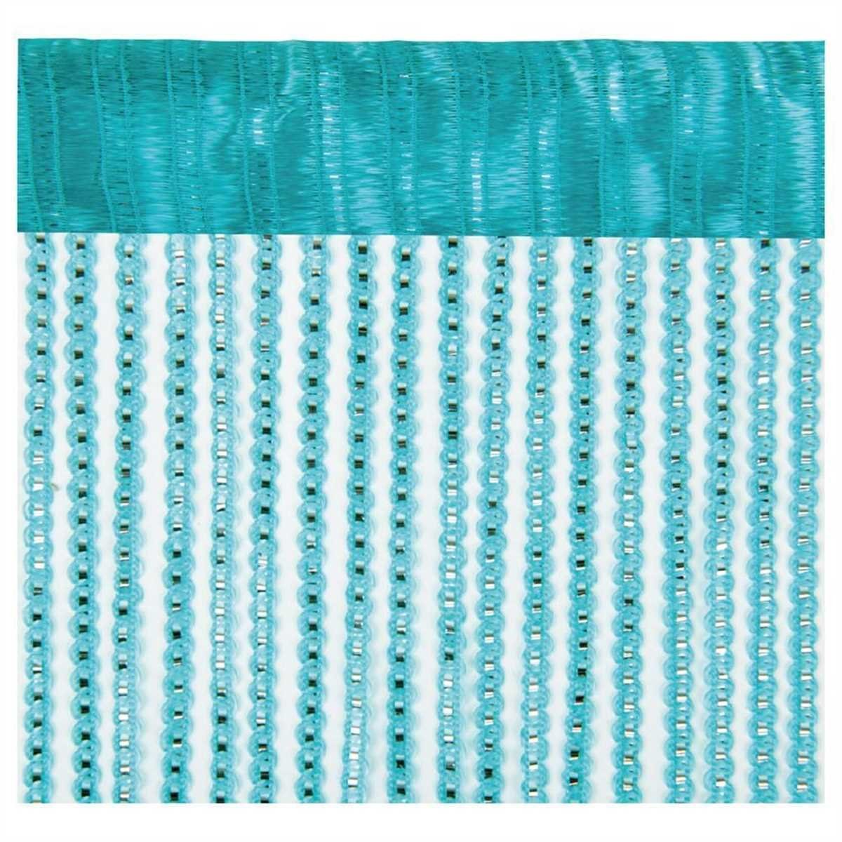 Bestlivings Fadenvorhand Fadengardine Vorhang Gardine Türkis 90 cm x 200 cm günstig online kaufen