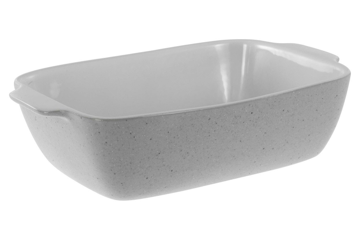 CreaTable Auflaufform Servier- und Auflaufform BIG, Grau, B 26 cm, Steinzeug, mikrowellengeeignet