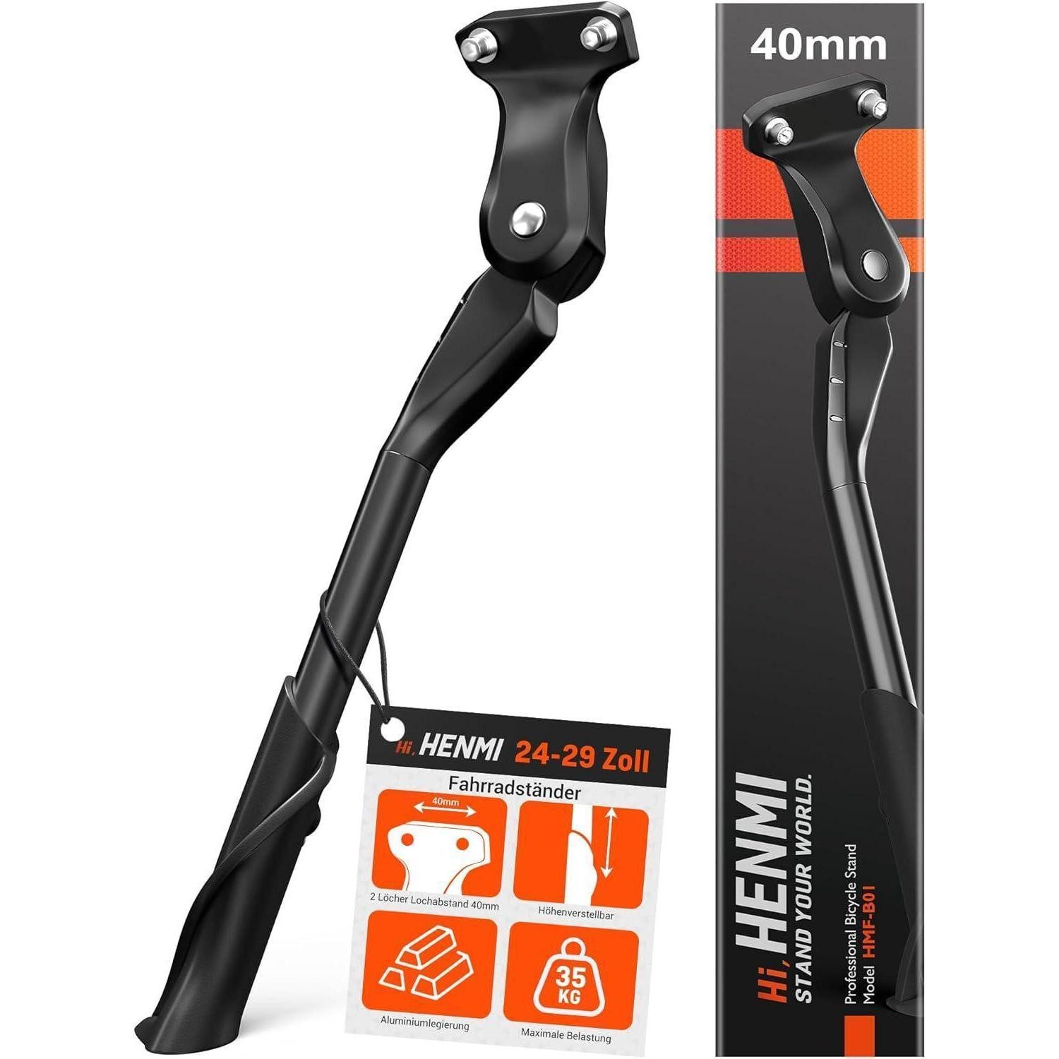 LuxusKollektion Fahrrad-Seitenständer Fahrradständer 24-29 Zoll E-Bike MTB Löcher 40mm Schrauben stabil