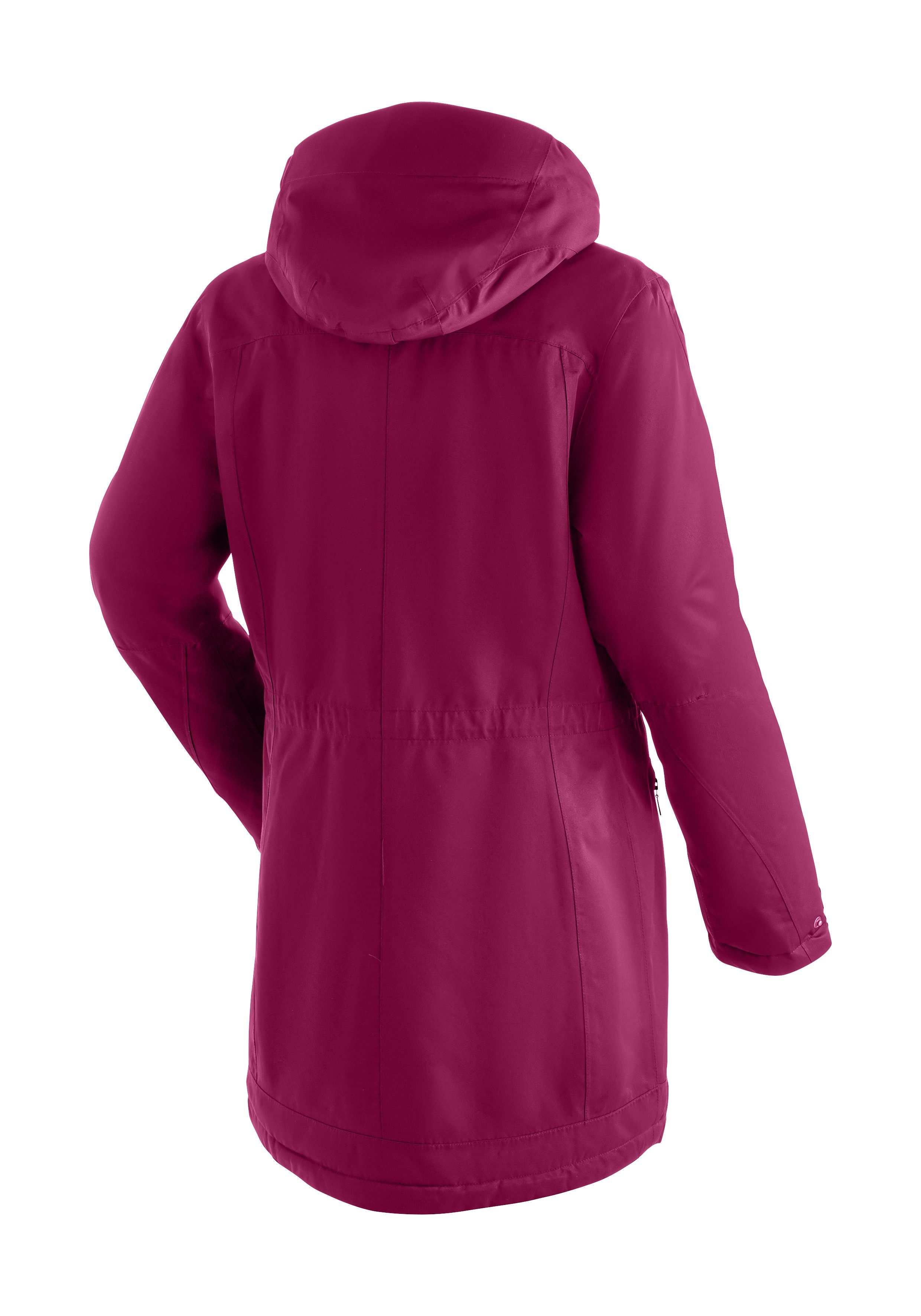 Maier Sports Funktionsjacke Lisa vollem mit 2 Outdoor-Mantel Wetterschutz magenta