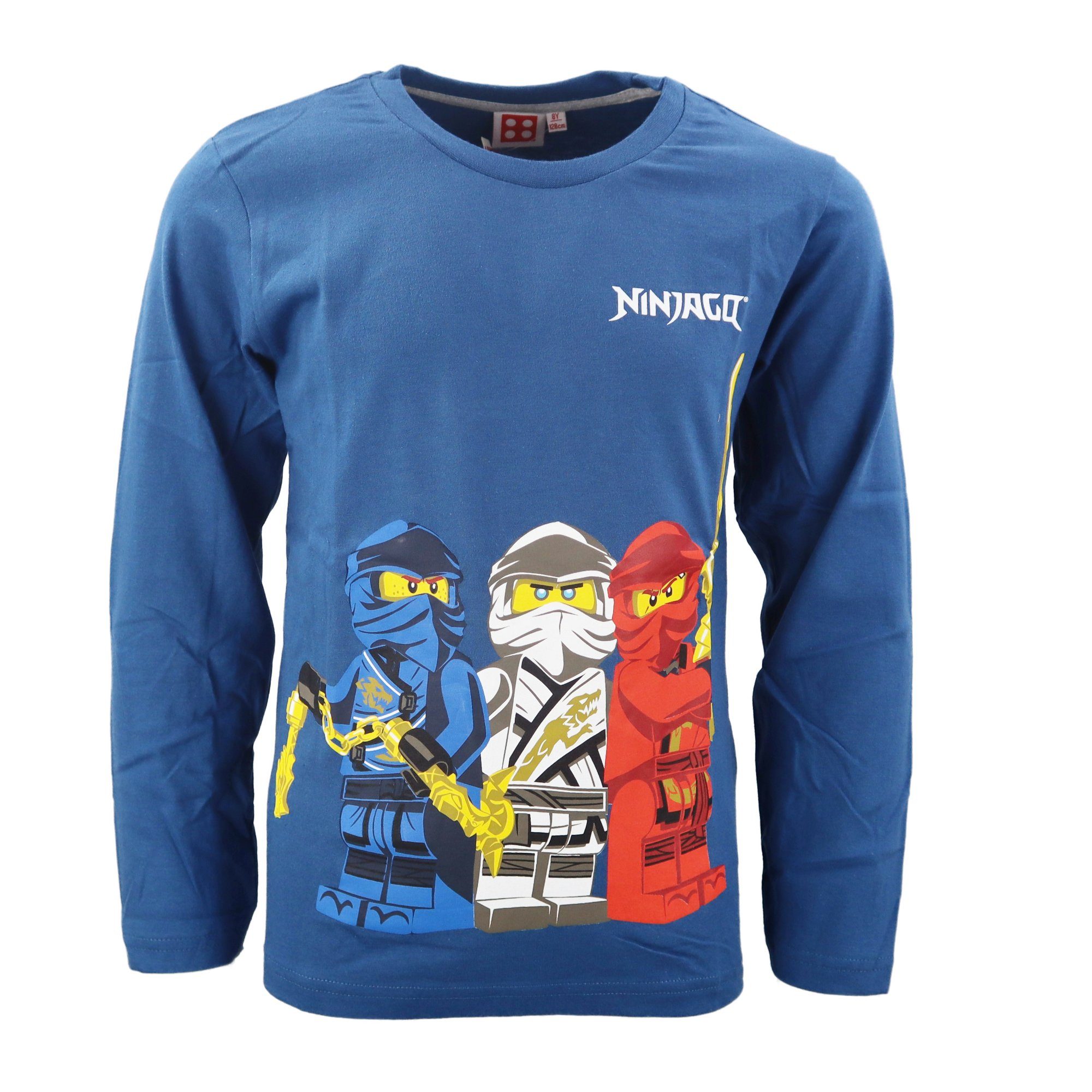 LEGO® Langarmshirt Ninjago Jungen Kinder langarm Shirt Gr. 98 bis 128, Baumwolle