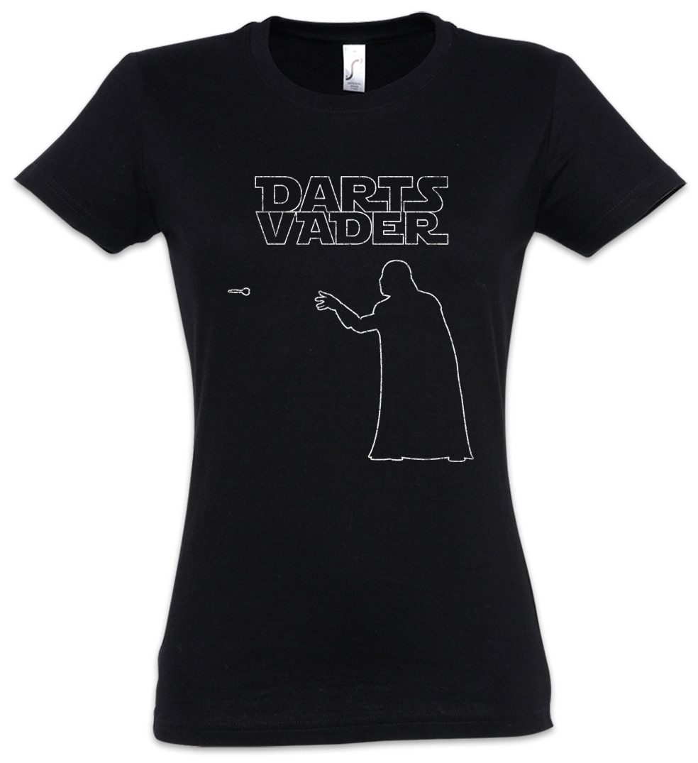 Urban Backwoods Print-Shirt Darts V Damen T-Shirt Vader Sport Dart Scheibe Darth Pfeile Spieler (1-tlg) Dartscheibe Turnier Arrow Pub