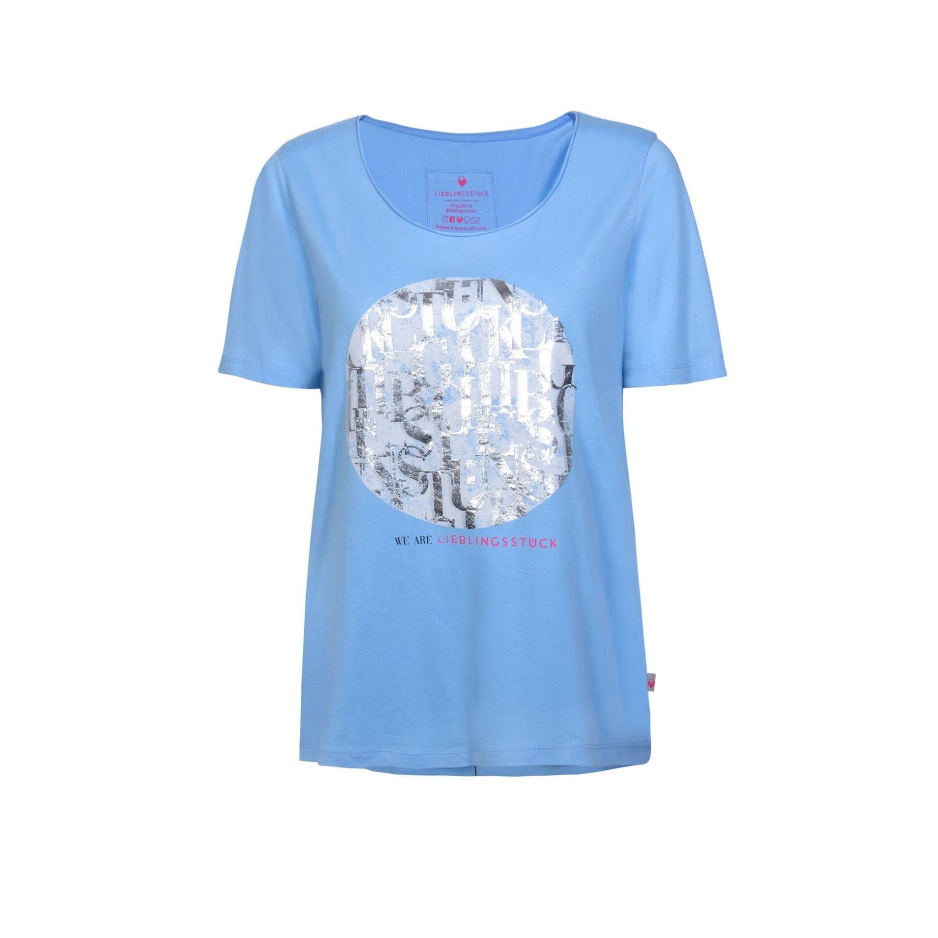 Verkaufspreis Lieblingsstück T-Shirt Damen (53) CANDYL aqua (1-tlg) T-Shirt