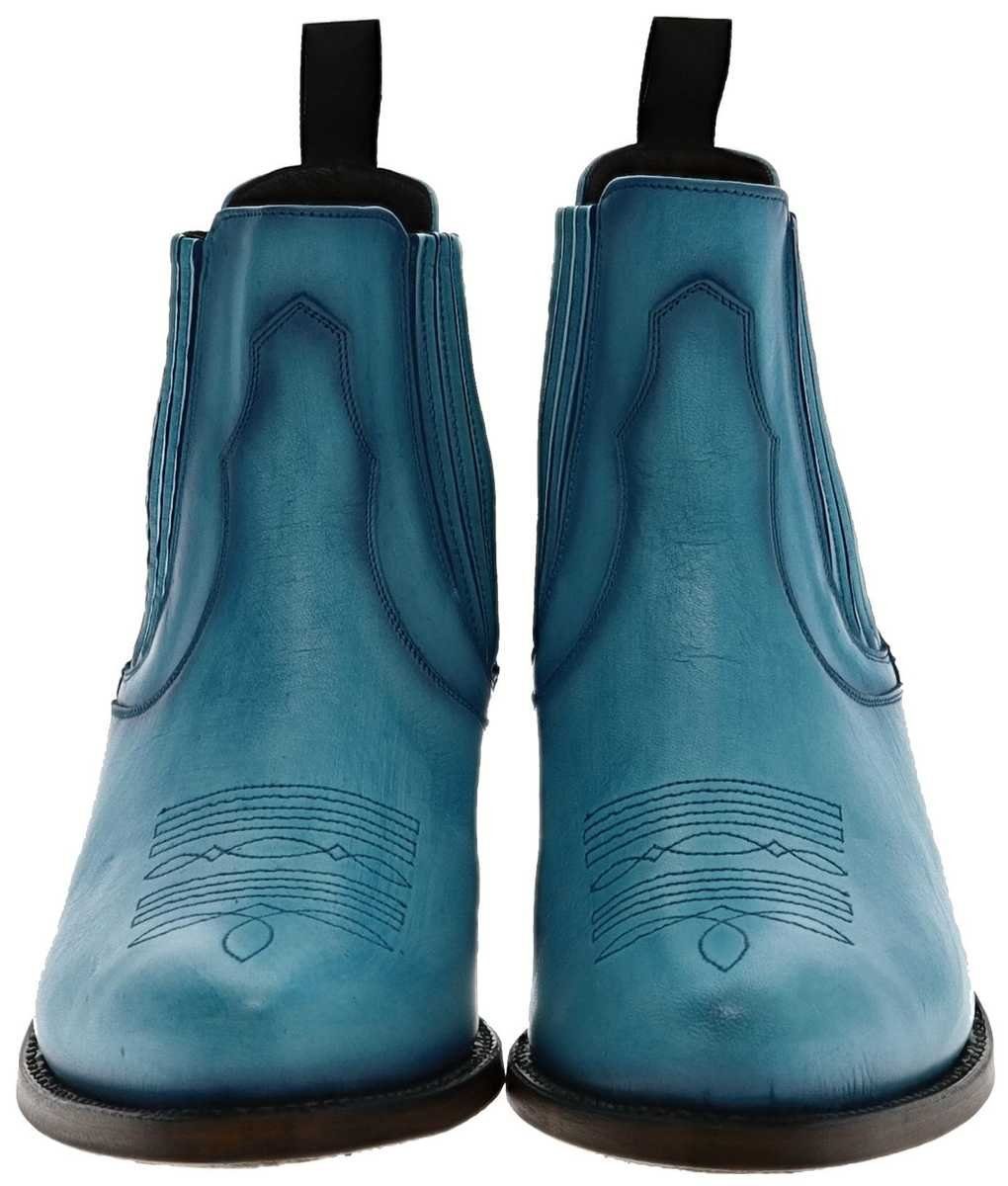 Mayura Boots 2487 Marilyn Damen Westernstiefelette Türkis Westernstiefelette