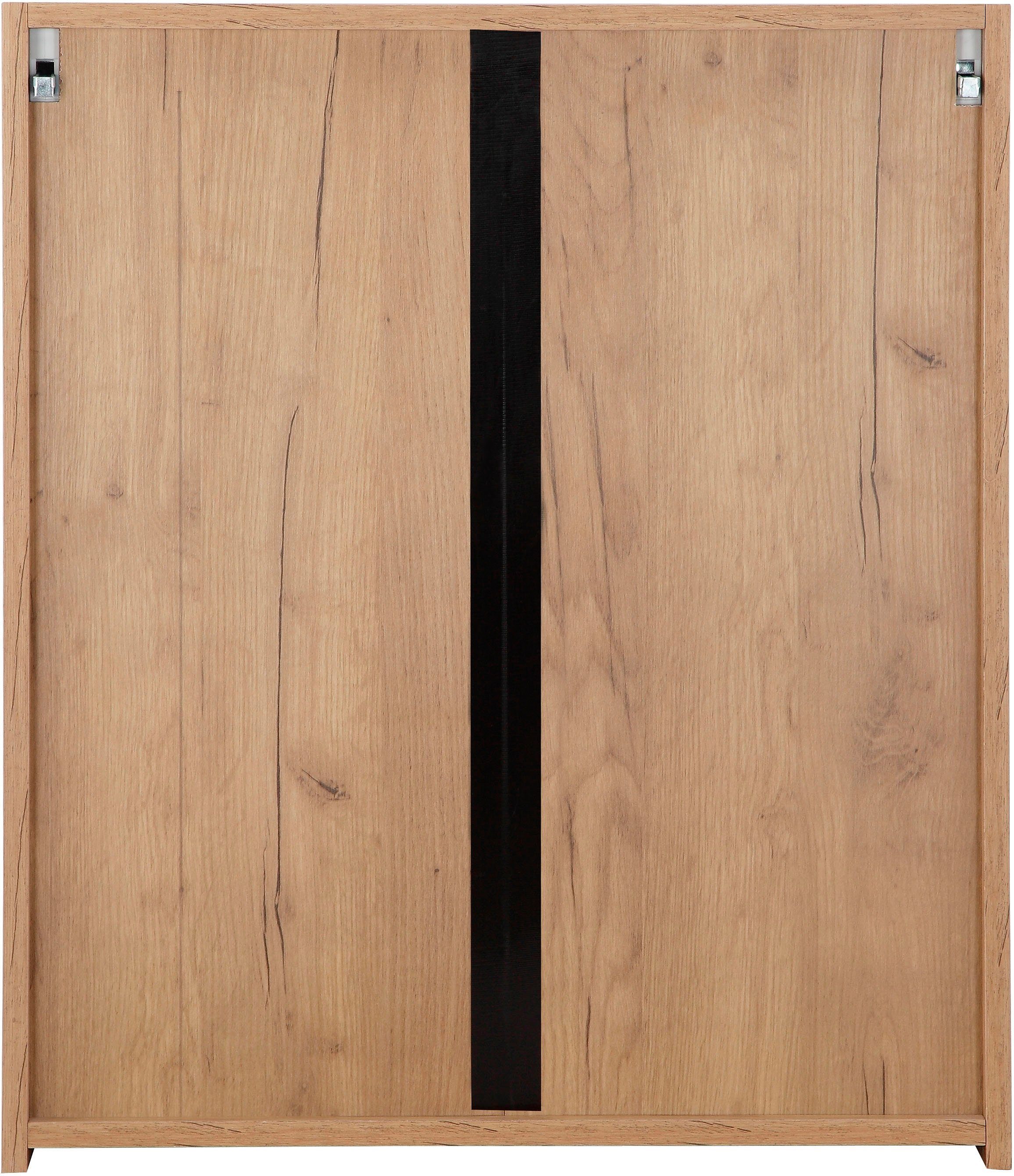 welltime Spiegelschrank Lund Badschrank Schrank Bad WC Spiegel ohne LED Badezimmerspiegelschrank Spiegel Badspiegel mit 2 Türen Breite 60cm – Bild 4 von 5