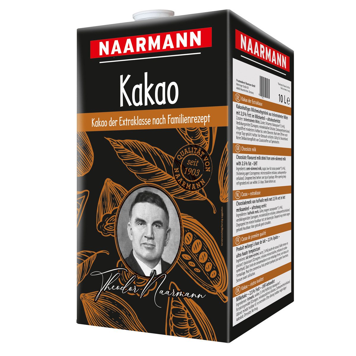NAARMANN Kakao, Naarmann Kakao der Extraklasse cremiger Milchgeschmack 10000ml
