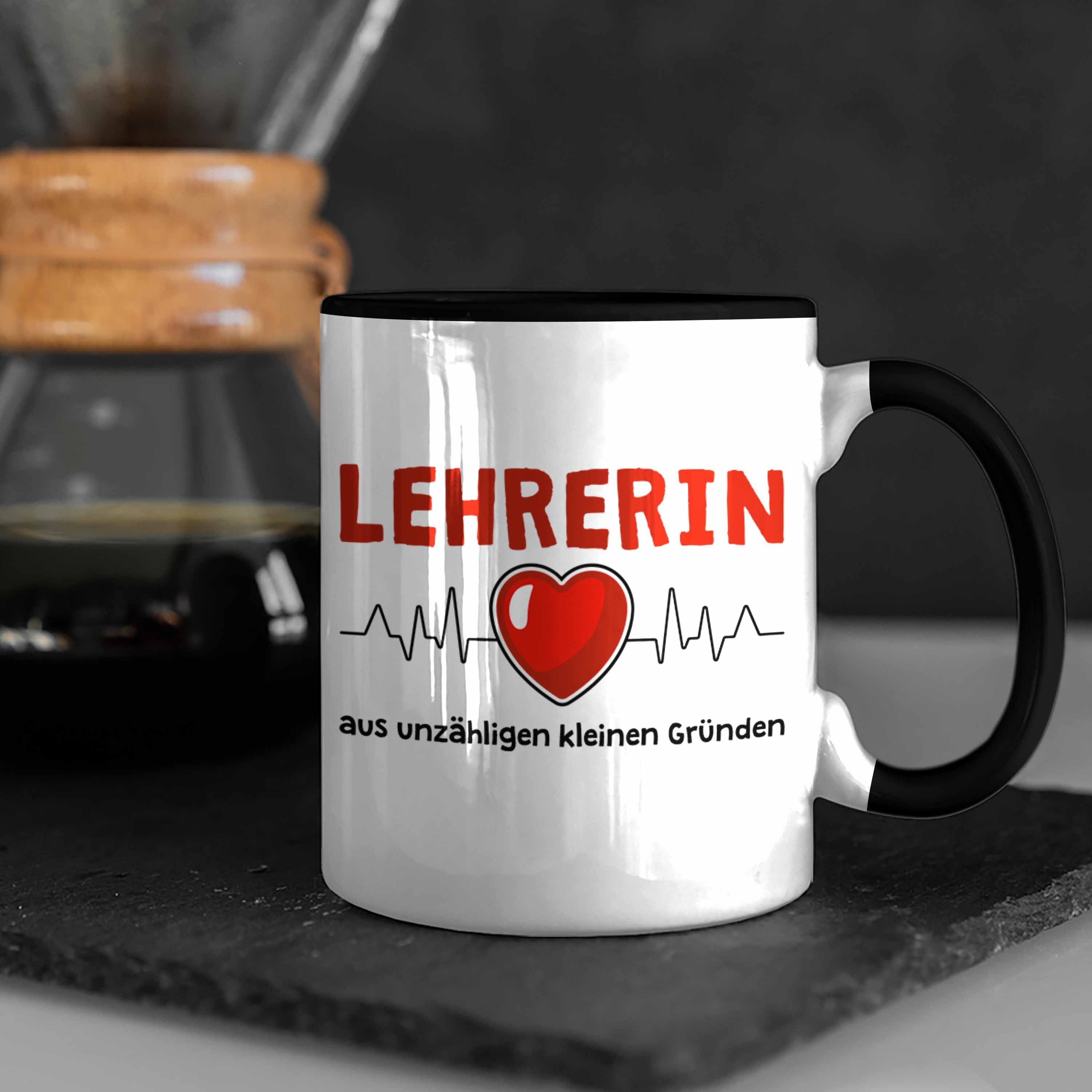 Trendation Tasse Trendation Schwarz Grundschule Danke Geschenk Lustig - Dankeschön Geschenkidee Grundschullehrerin Tasse Sprüche Lehrerin