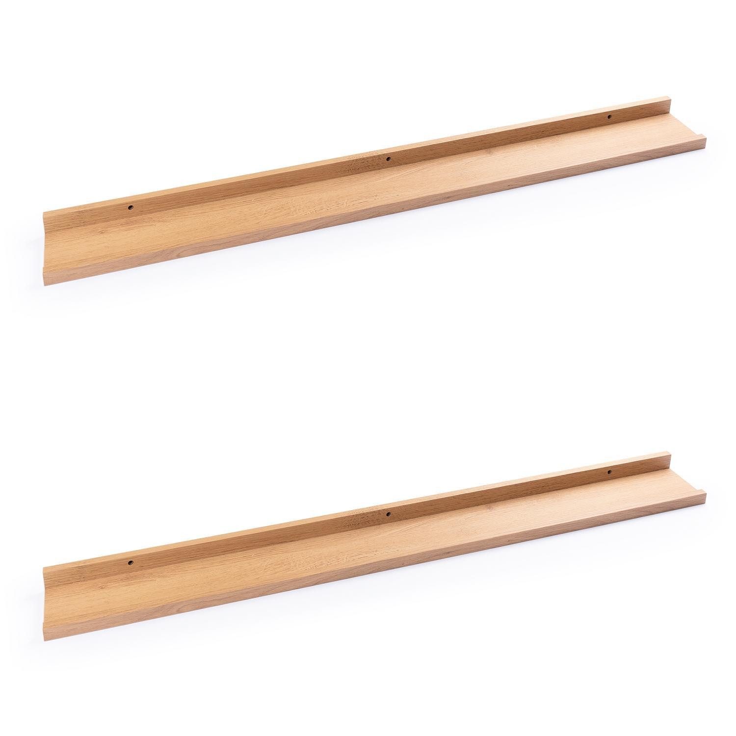 Home4You Deko-Wandregal Bilderleisten 2er Set, Spar-Set