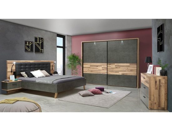 expendio Schlafzimmer-Set »Richard 6«, (Spar-Set, 3-St), Stabeiche