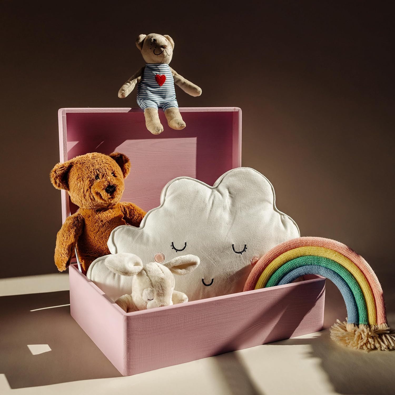 Creative Deco Holzkiste XL Große Holzkiste mit Deckel, 40x30x14 cm, Erinner günstig online kaufen