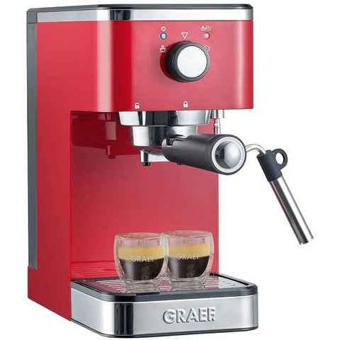 Graef Espressomaschine ES 403 EU, 1.25l Kaffeekanne, Siebträger, Milchaufschäumdüse, 15 bar, Vorbrühfunktion, 1,25 l