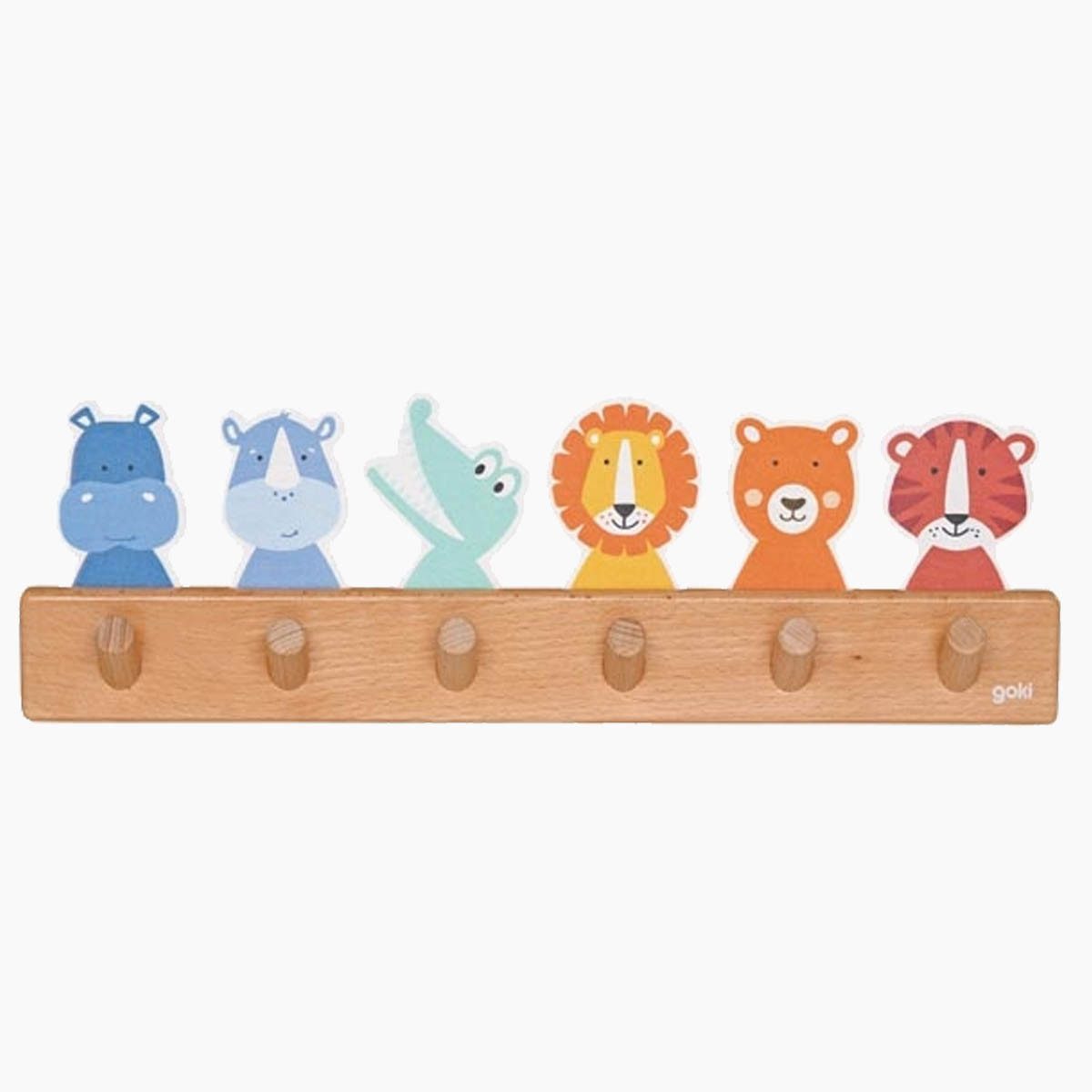 goki Garderobe Garderobe Tierfreunde (1 St., packung), aus Buchen Massivhol günstig online kaufen