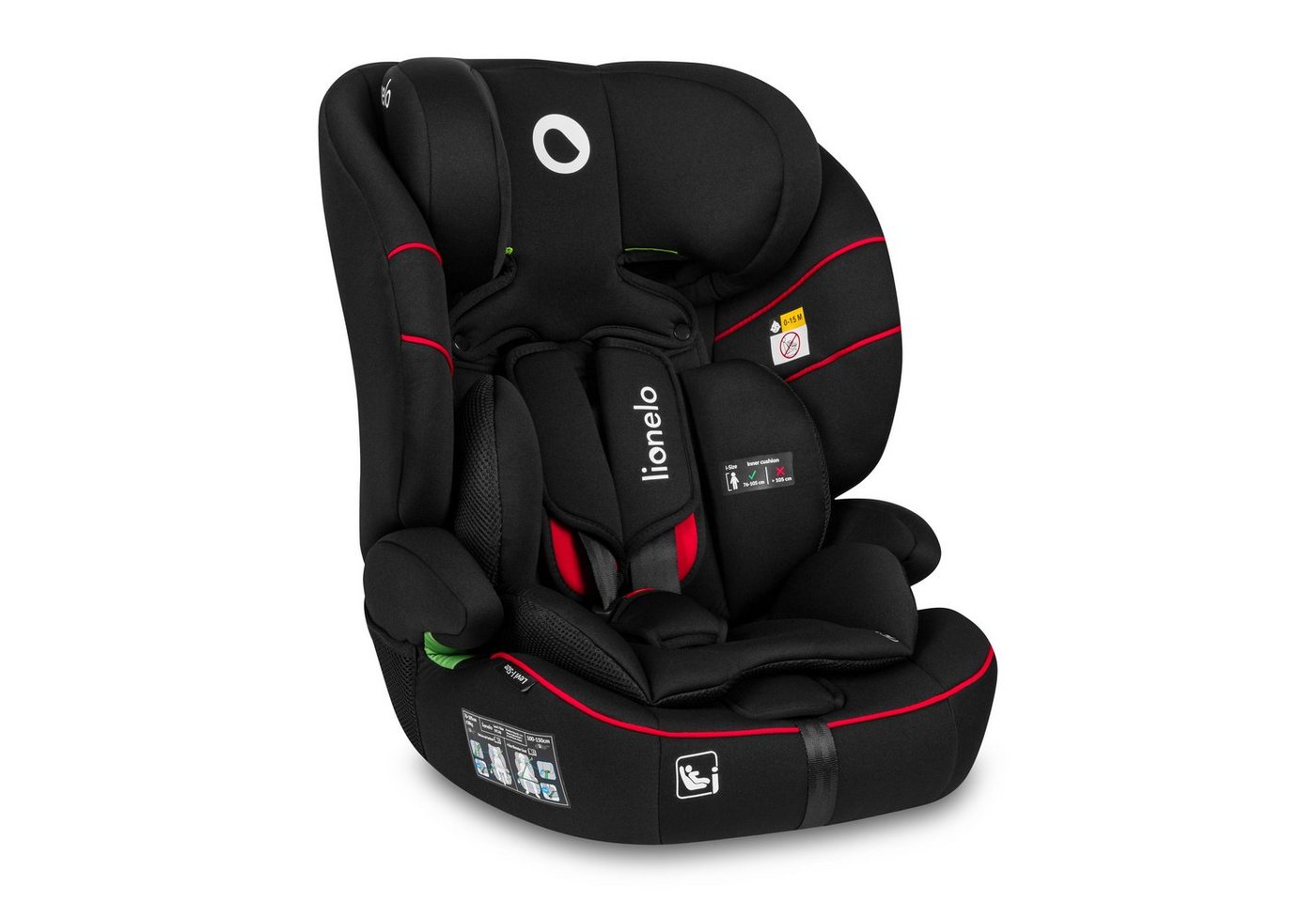 lionelo Autokindersitz LEVI I-SIZE, ab: 15 Monaten, bis: 12 Jahre, (Set), i-Size / Universell passend, passt in alle Autos