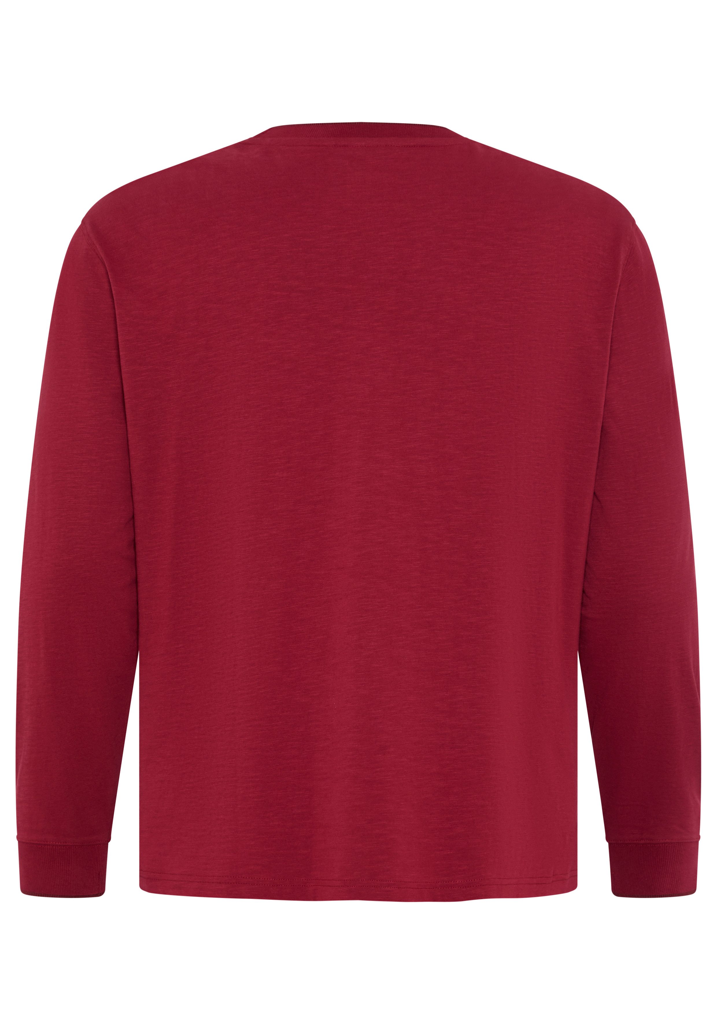 Man's World Plus Rundhalsshirt auch in Grosse Größen bis Gr. 7XL Regular Fit, Langarm, bedruckte Optik, für Casualmode – Bild 4 von 5