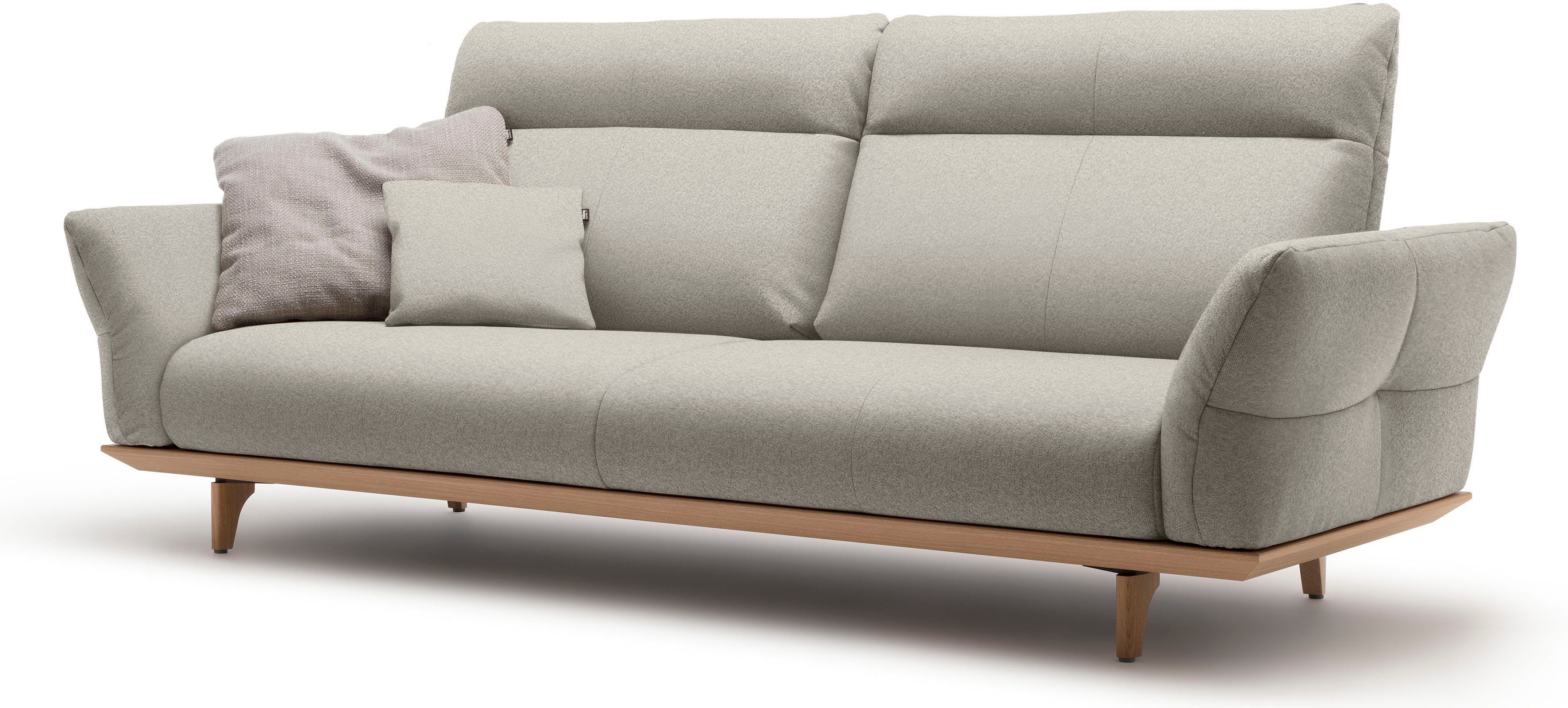 hülsta sofa 3,5-Sitzer Eiche, Sockel natur, Eiche Füße 228 hs.460, in Breite cm
