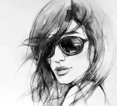 Wall-Art Vliestapete »I wear my sunglasses«