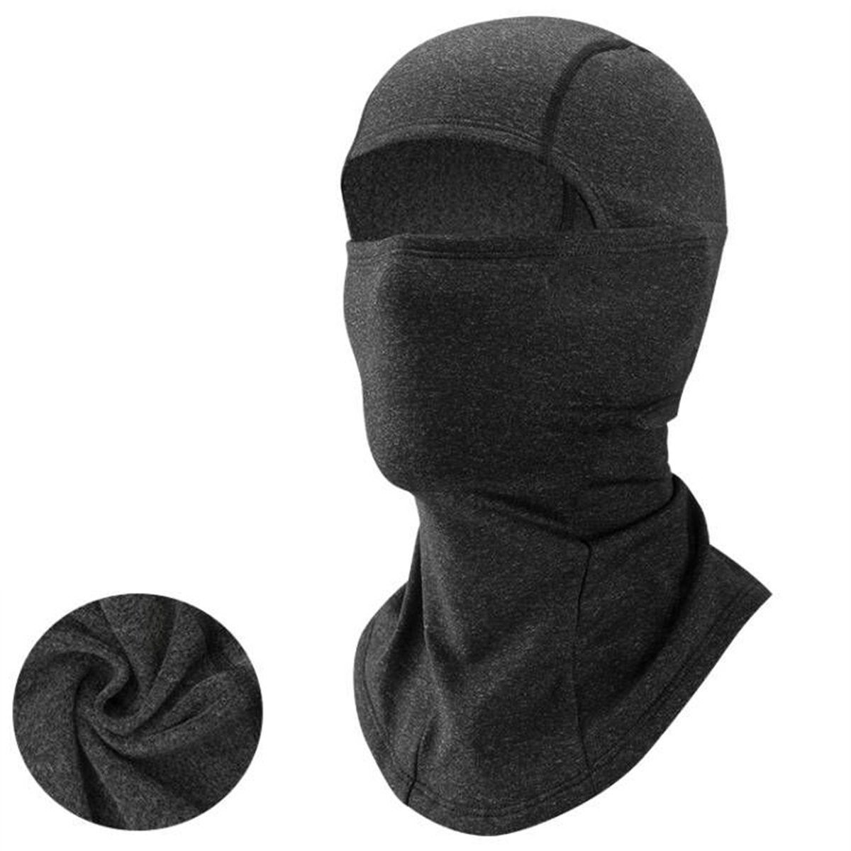 Discaver Modeschal Warme winddichte Maske für den Winter im Freien dunkelgrau