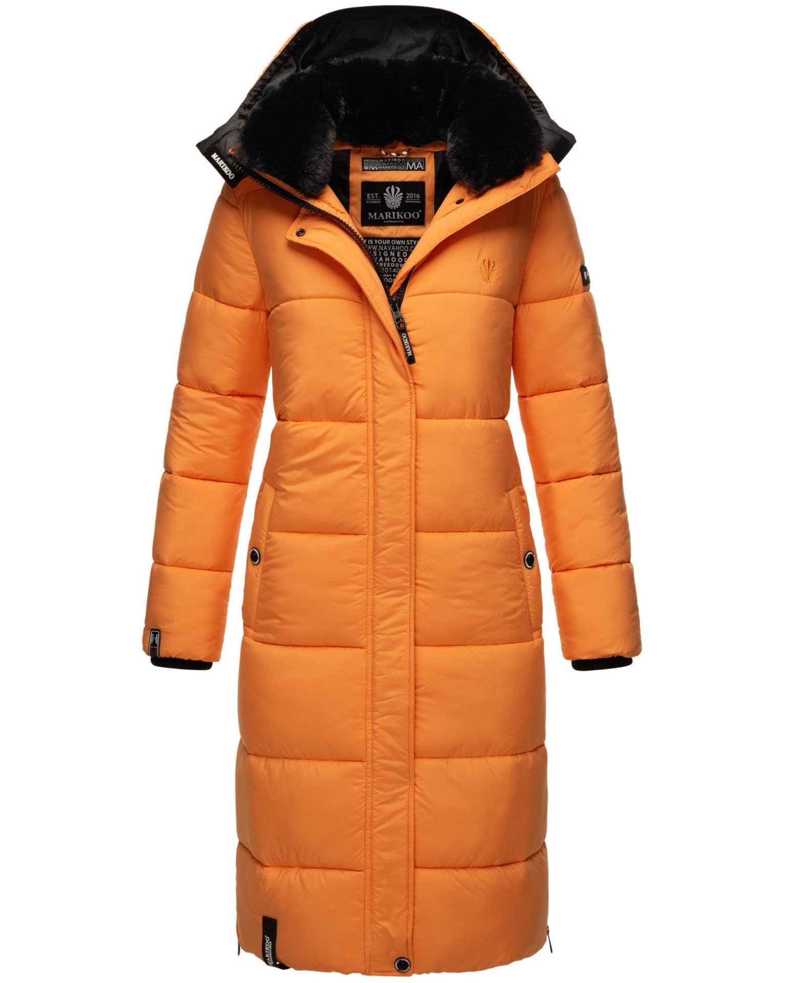 Outdoorjacke Marikoo Sorbet Apricot Reliziaa abnehmbarer mit Kapuze