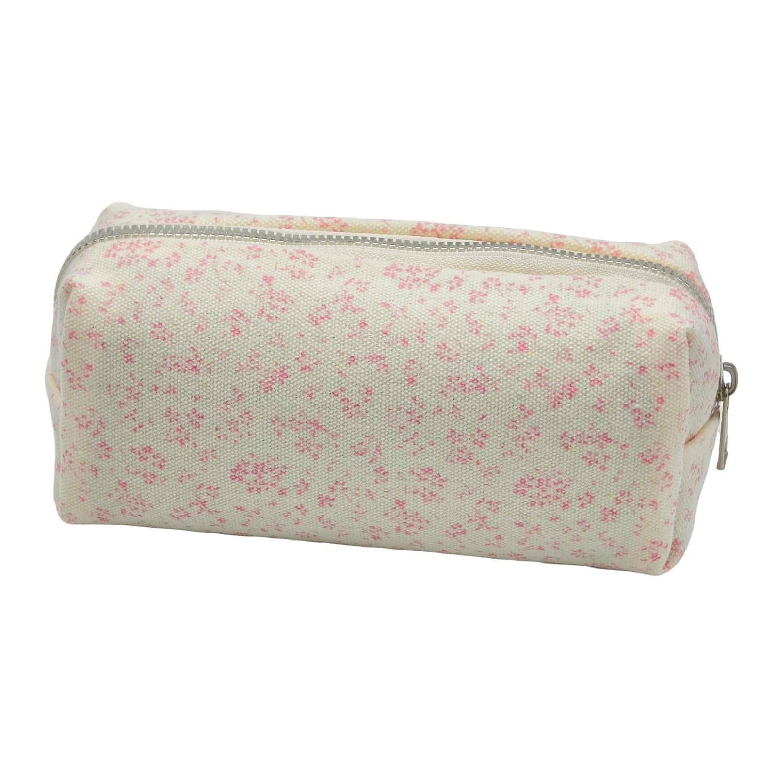 Agger Federmäppchen Federtasche mit Reißverschluss, Mäppchen mit Aesthetic Blumen, Kosmetiktasche und Geldtasche für Schule Büro