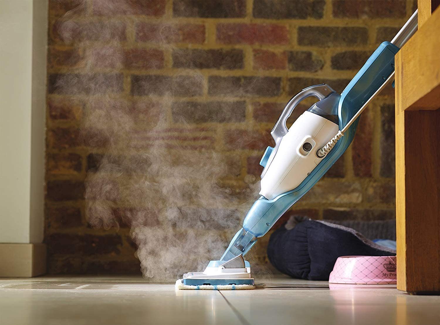 Black + Decker Dampfreiniger FSMH1321JSM Dampfwischer mit Handreiniger und Handschuh, AutoSelect Technologie, 180°drehbarer Reinigungsfuß
