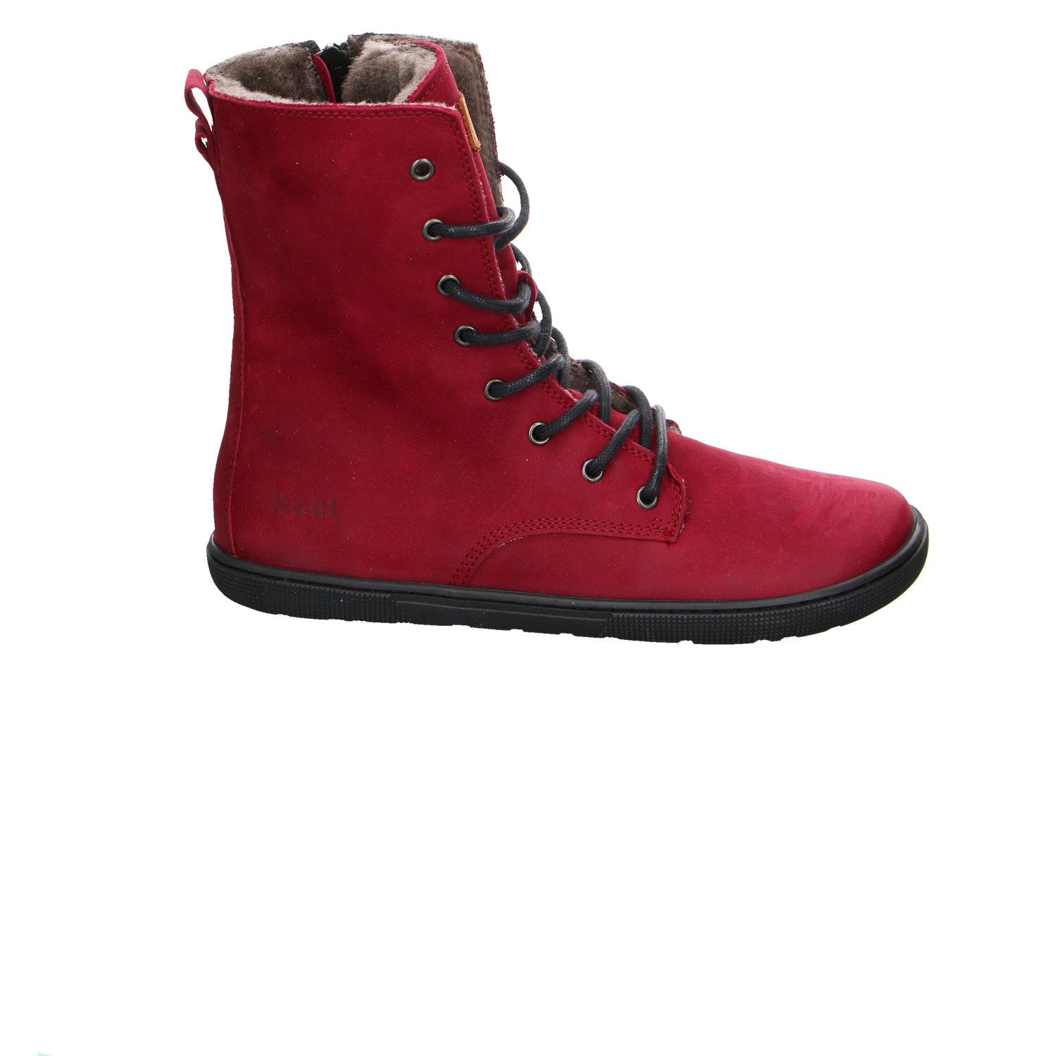 Koel Leder Schnürstiefelette rot Stiefelette