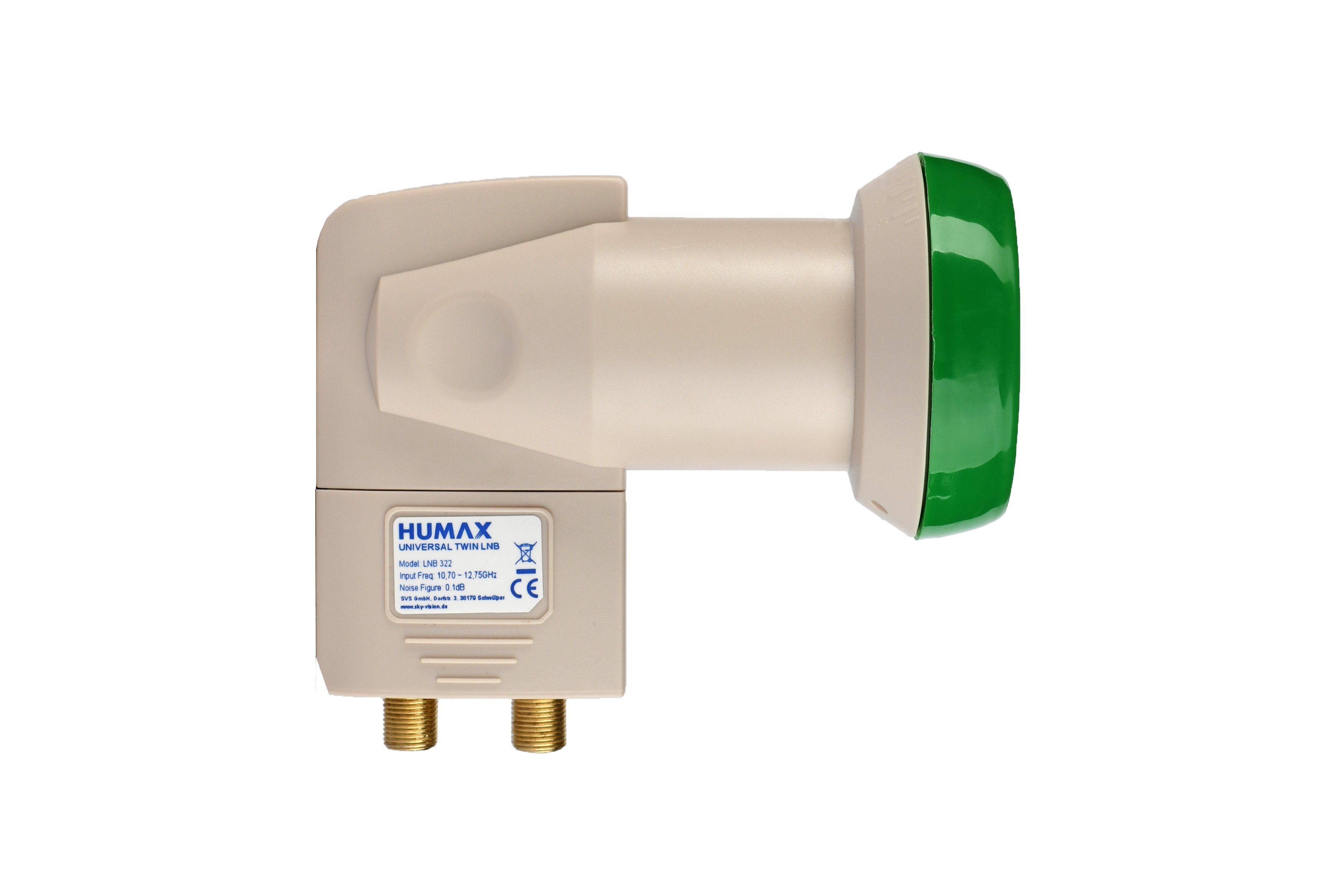 Humax Green Umweltfreundliche Power (für stromsparend Universal-Twin-LNB 322, Twin-LNB Teilnehmer, LTE Verpackung, 2 Filter)