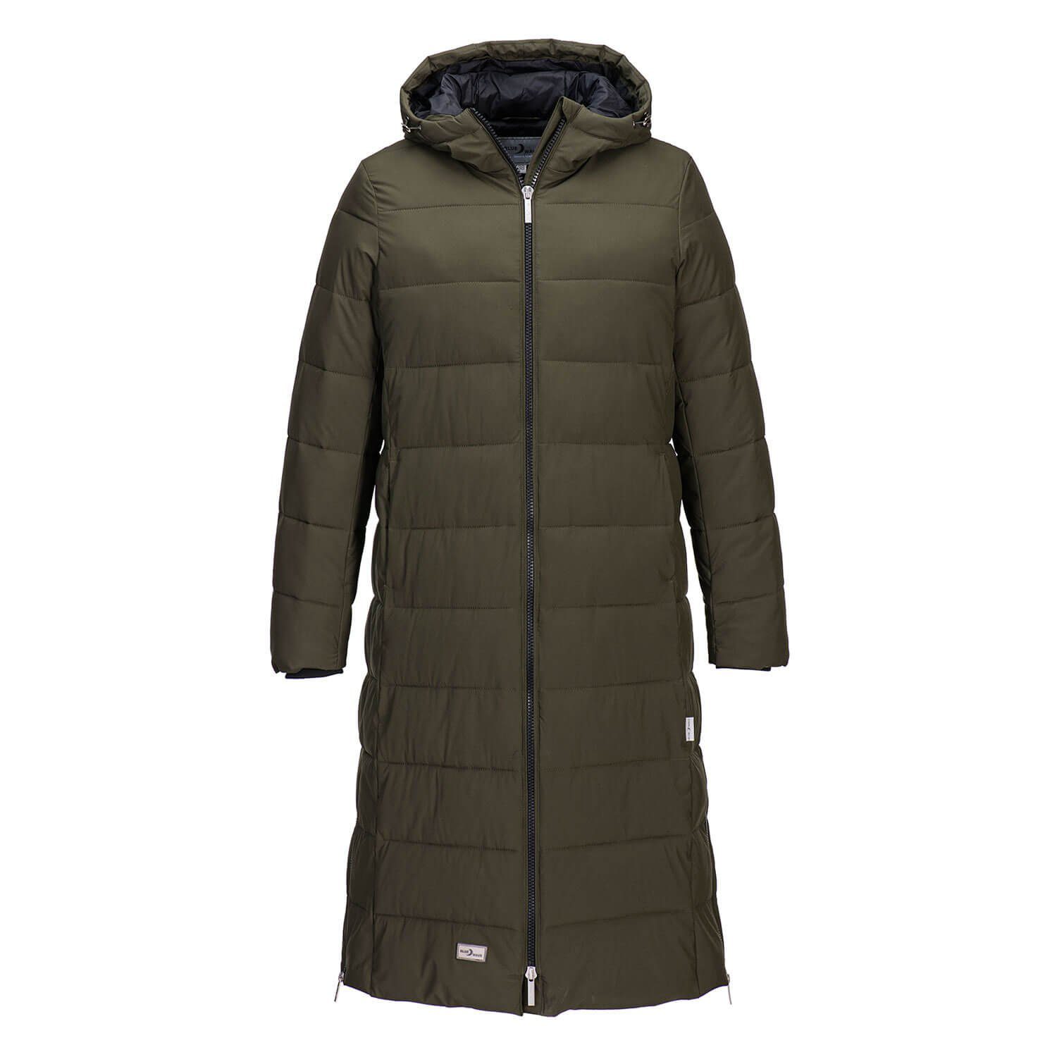 Blue Wave Steppmantel Damen Steppjacke Kaike lang mit verstellbarer Kapuze und Innenfutter