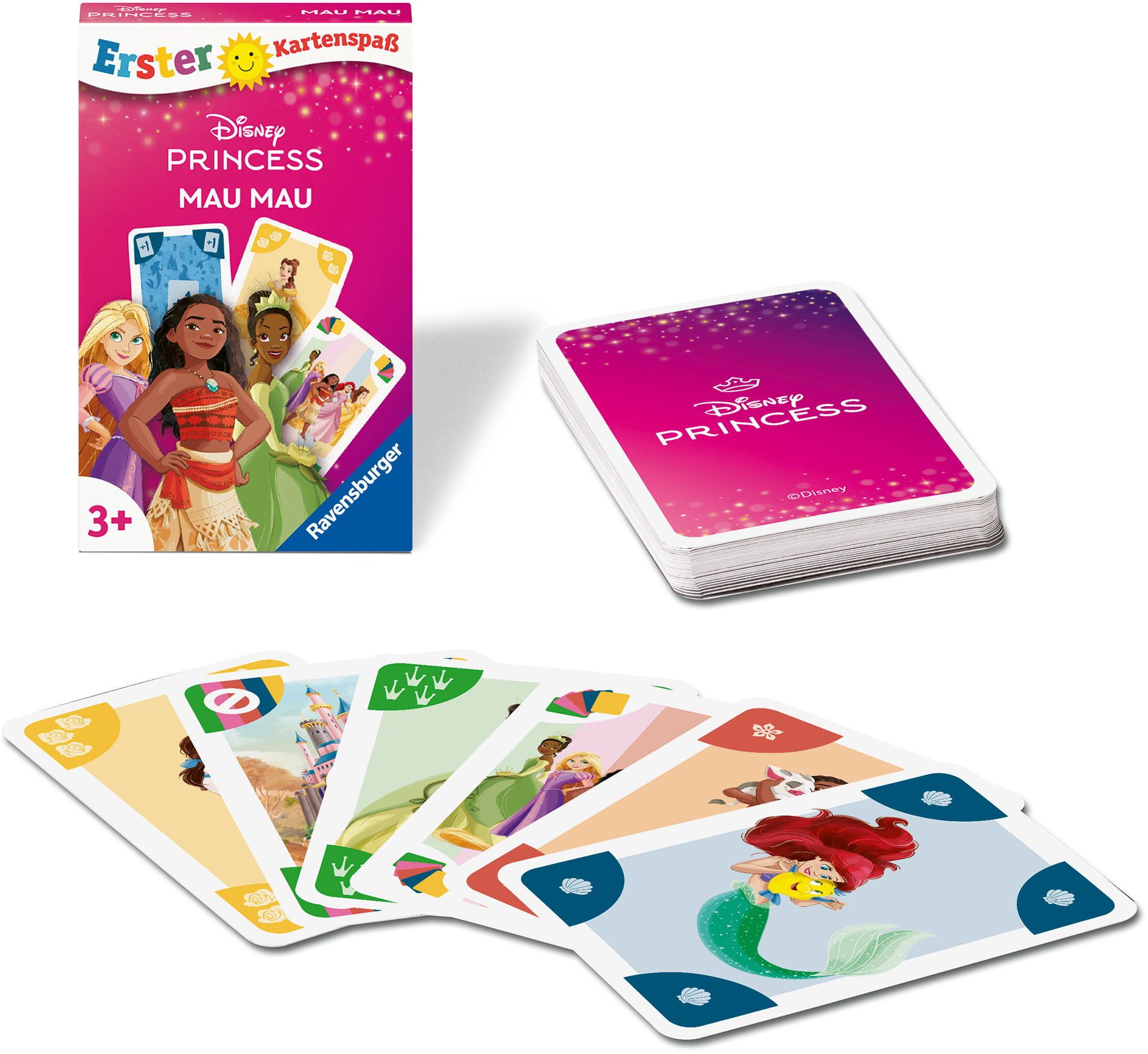 Ravensburger Spiel 32 Blatt Kinder Erster Kartenspaß Disney Princess Mau Mau 24709