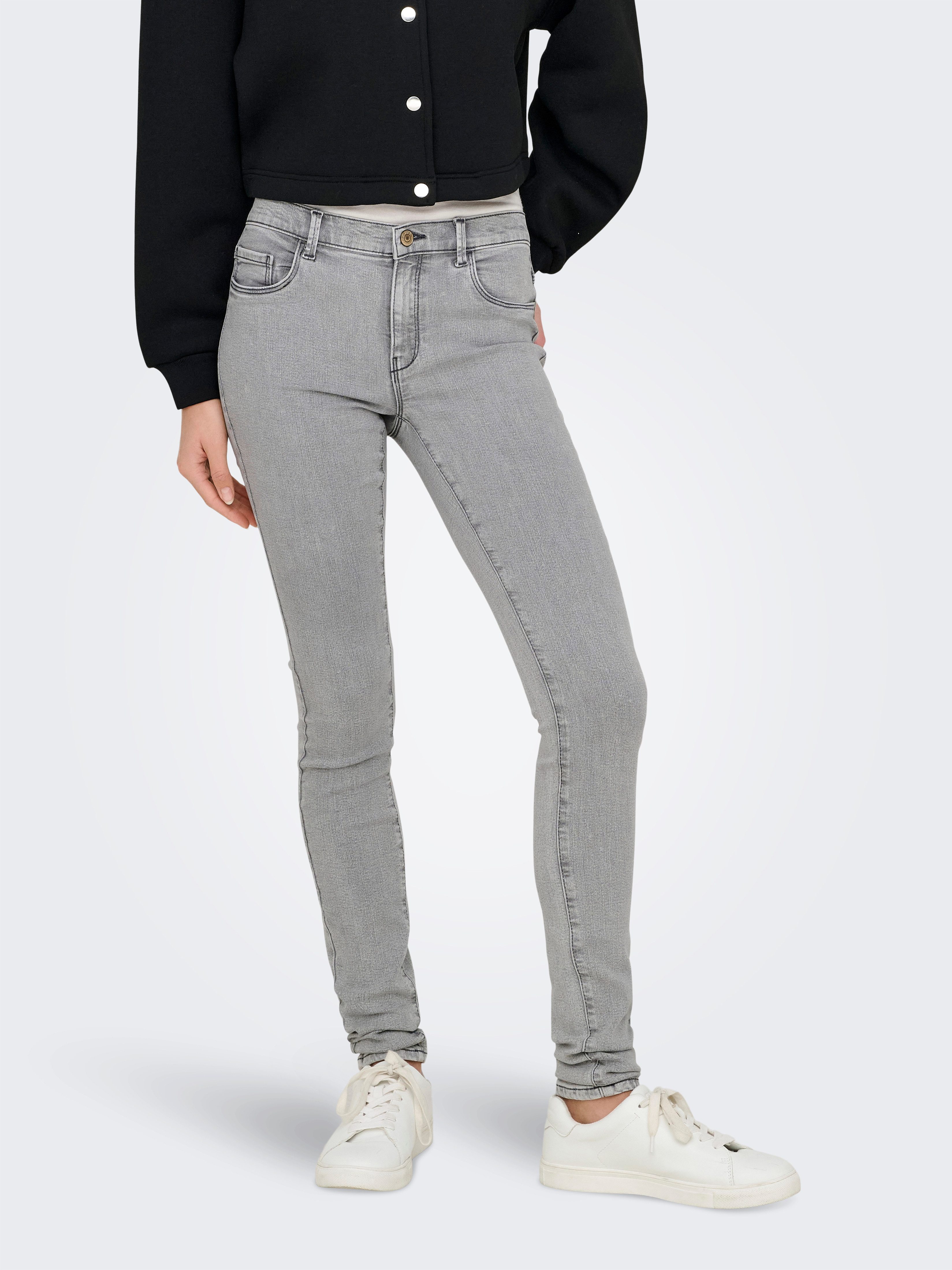 ONLY Skinny-fit-Jeans ONLRAIN LIFE REG SKINNY DNM mit Gürtelschlaufen