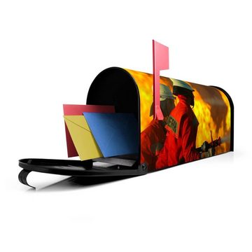 banjado Amerikanischer Briefkasten Mailbox Feuer (Amerikanischer Briefkasten, original aus Mississippi USA), 22 x 17 x 51 cm