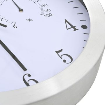 tinkaro Uhr ENID Aluminium Wanduhr Weiß