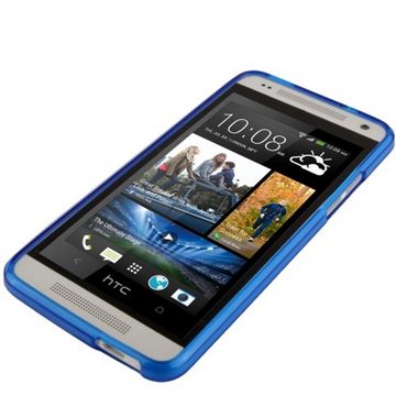 König Design Handyhülle HTC One Mini, HTC One Mini Handyhülle Backcover Blau