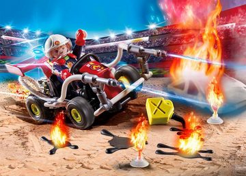 Playmobil® Konstruktions-Spielset »Feuerwehrkart (70554), Stuntshow«, (47 St)